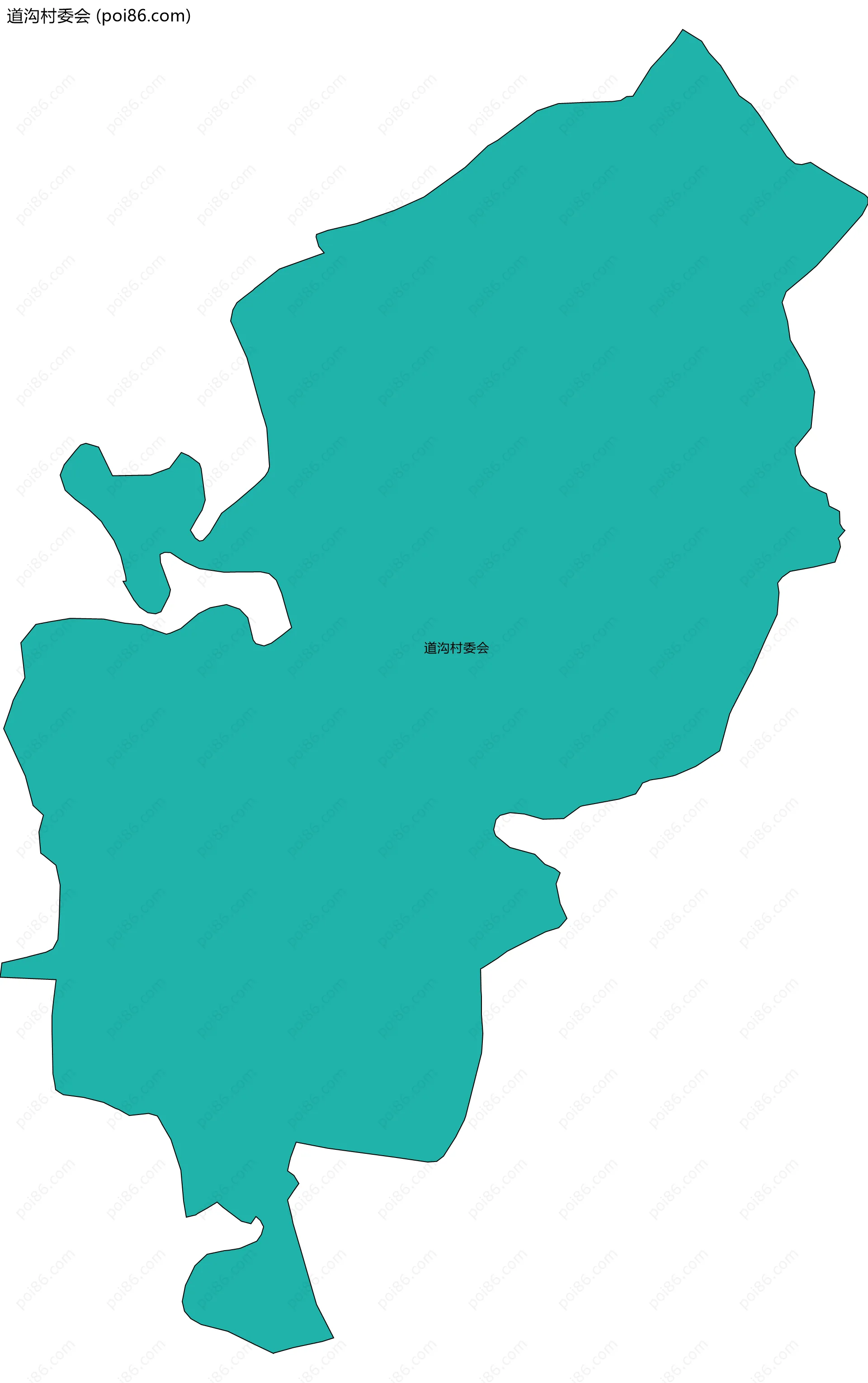 道沟村委会边界地图