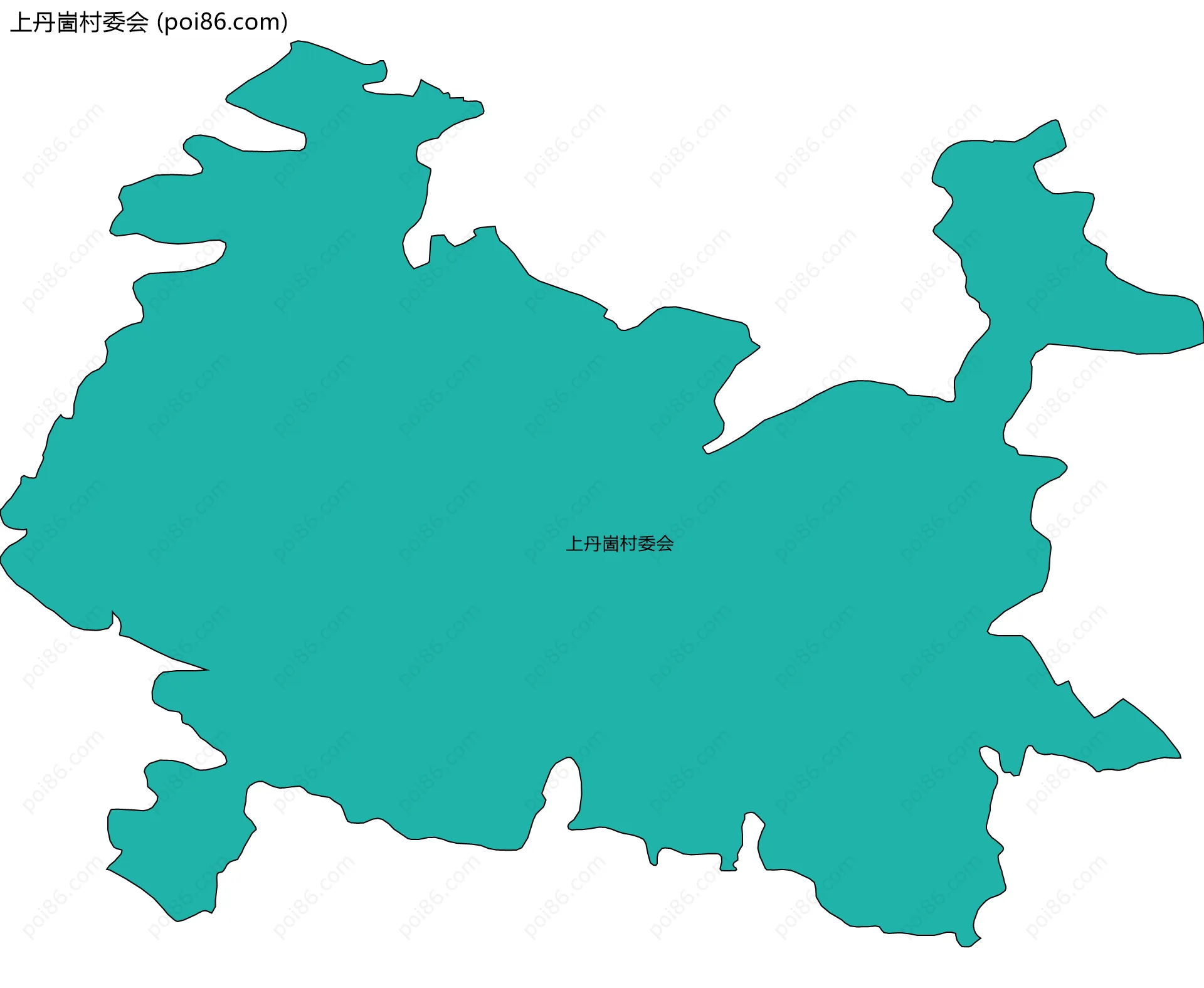 上丹崮村委会边界地图