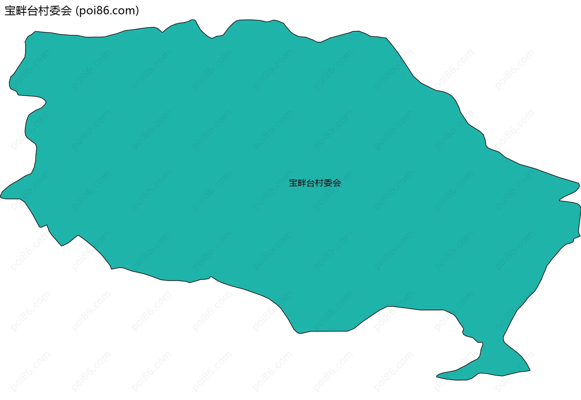 宝畔台村委会边界地图