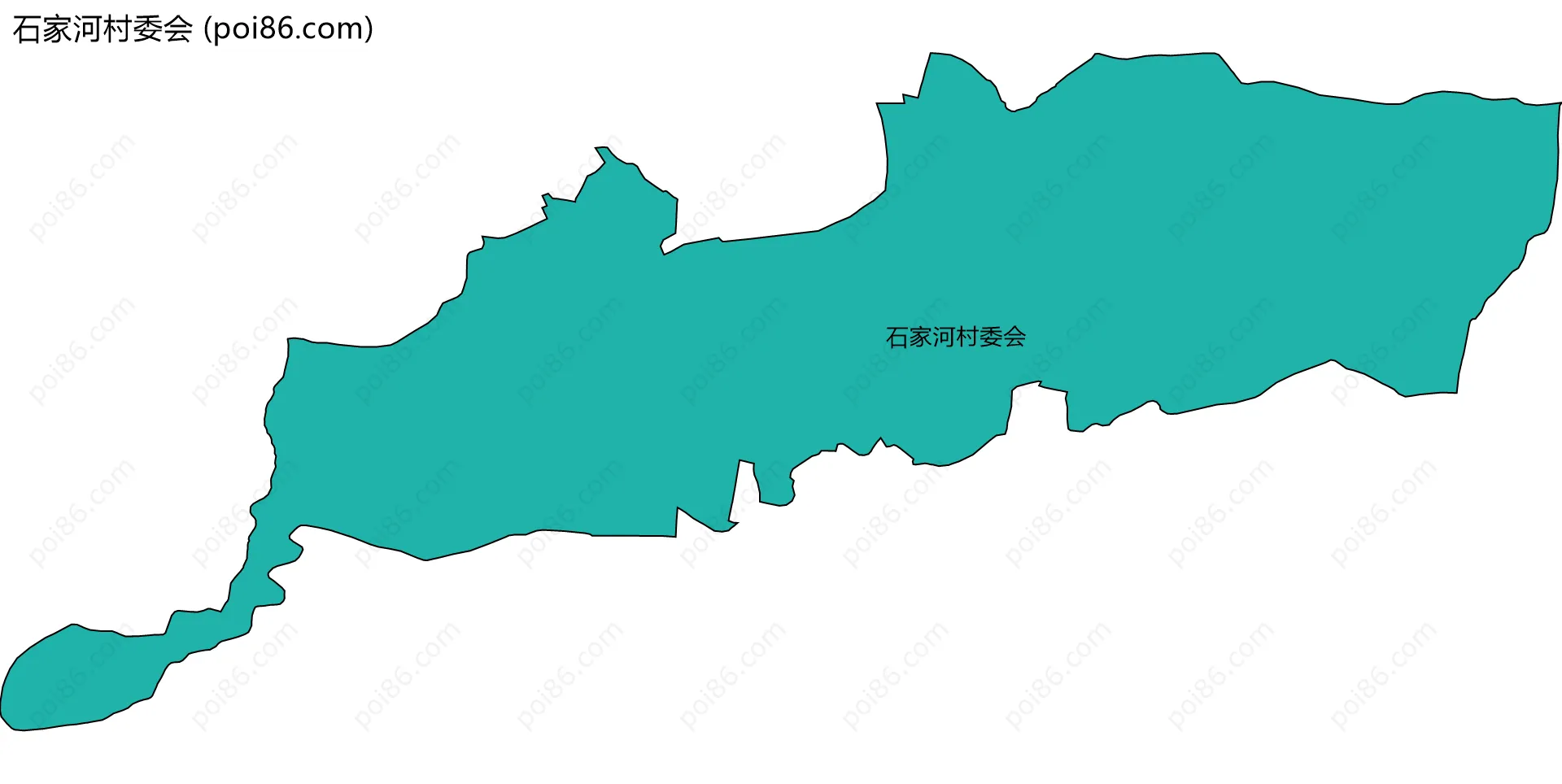 石家河村委会边界地图