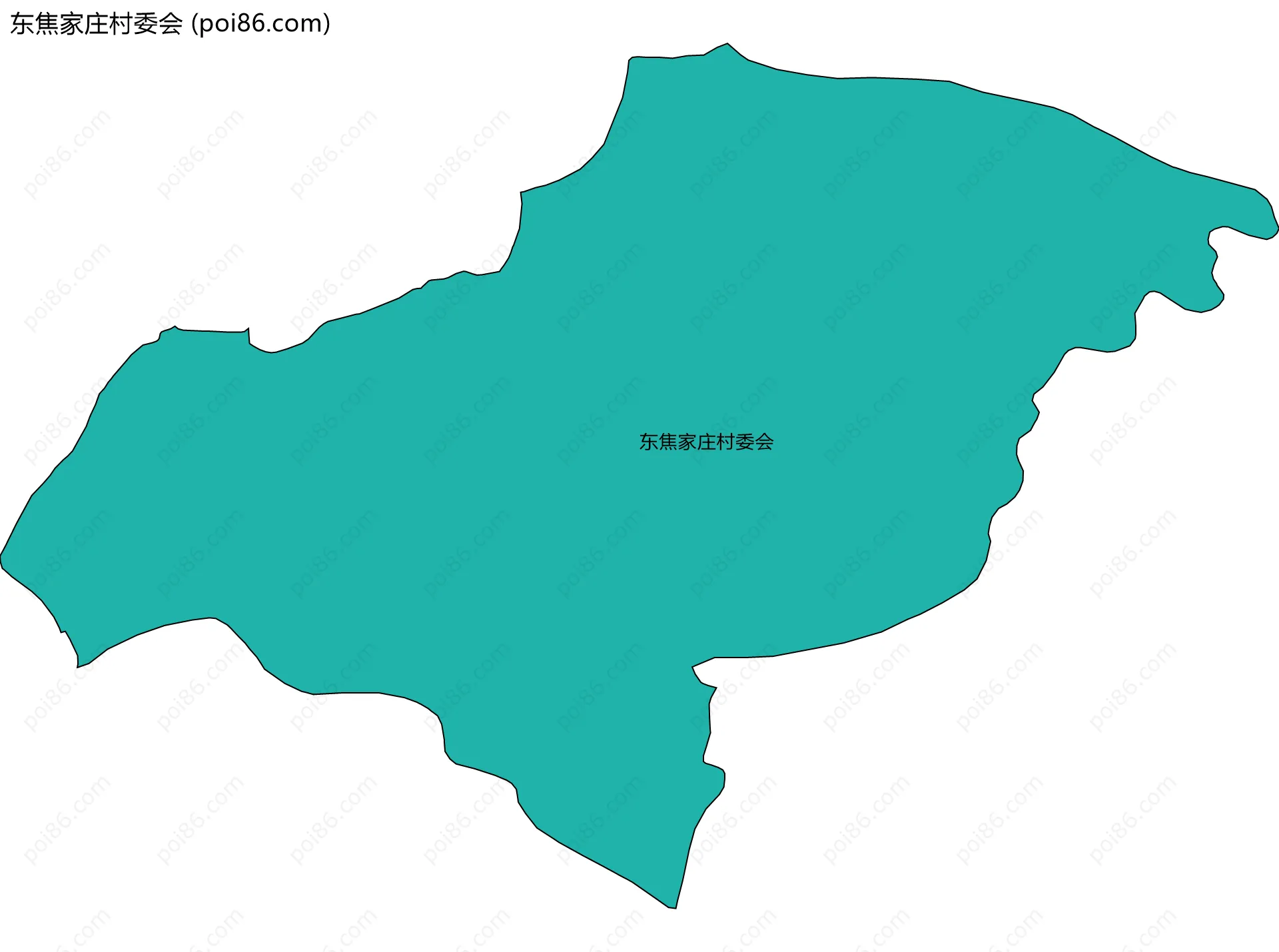 东焦家庄村委会边界地图