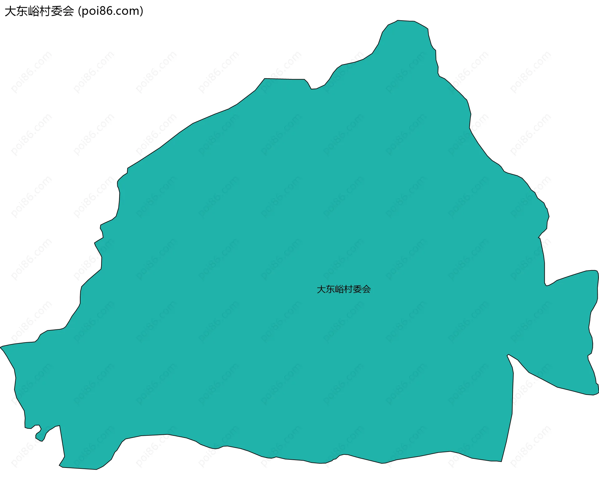 大东峪村委会边界地图