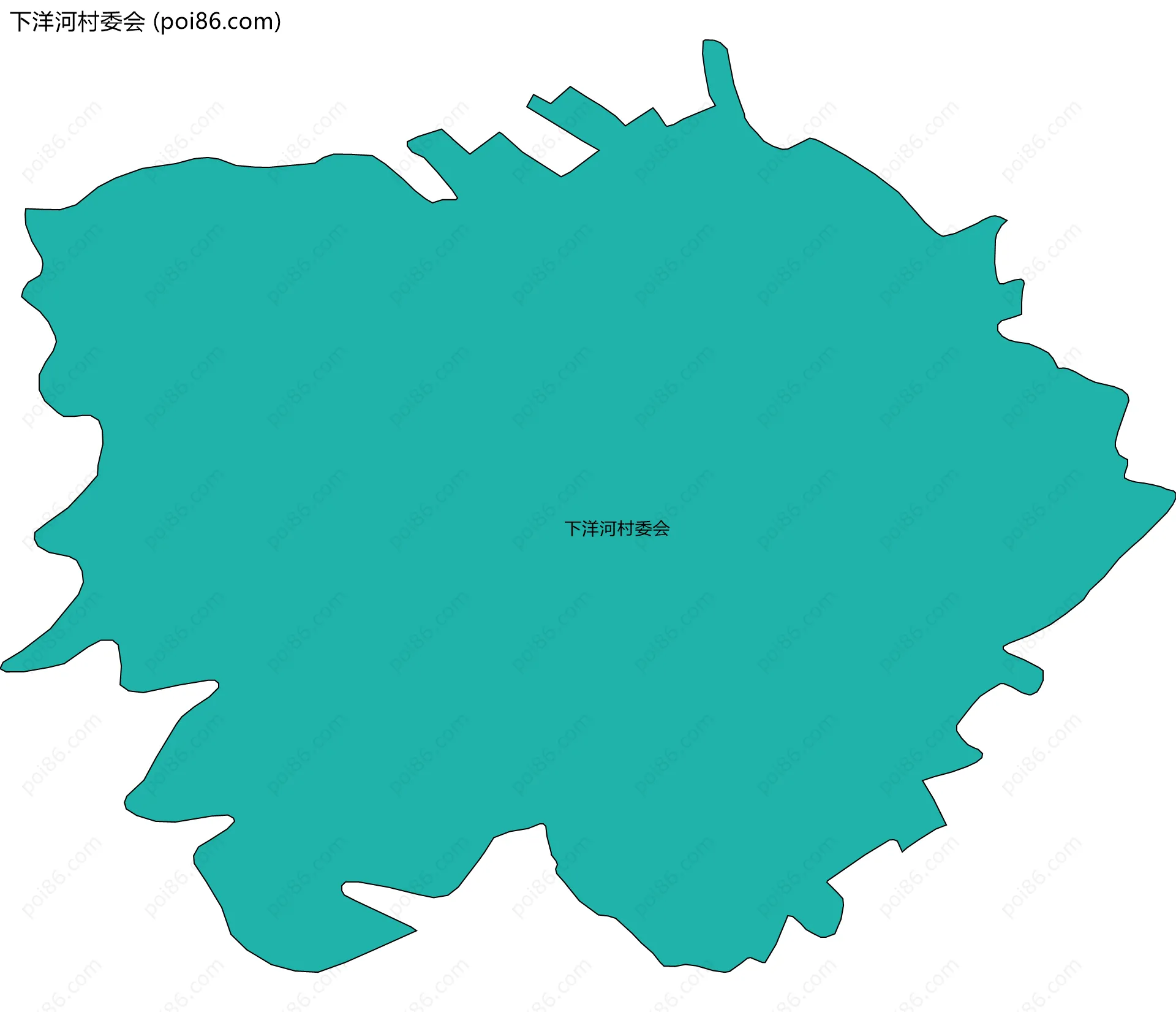 下洋河村委会边界地图