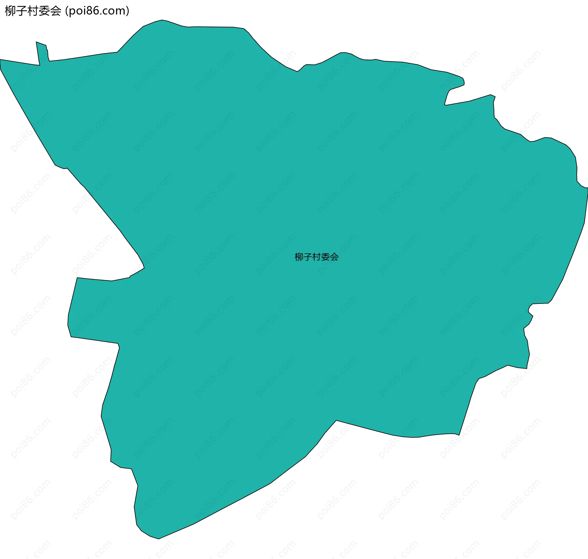 柳子村委会边界地图