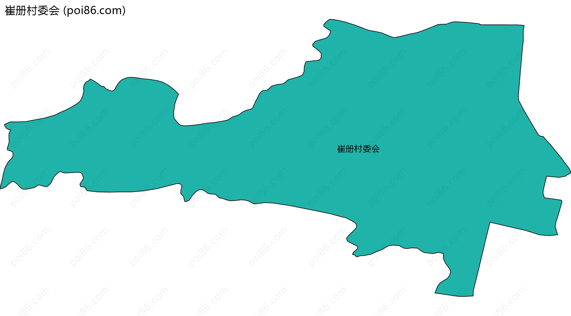 崔册村委会边界地图