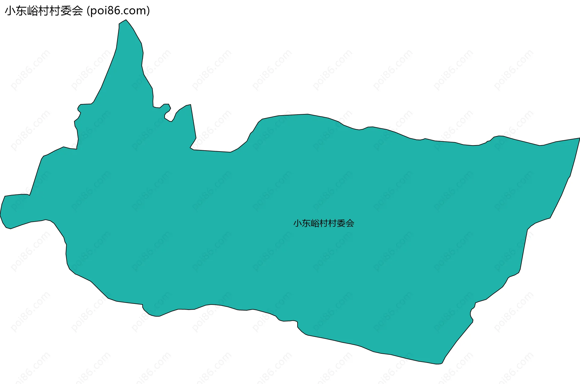 小东峪村村委会边界地图