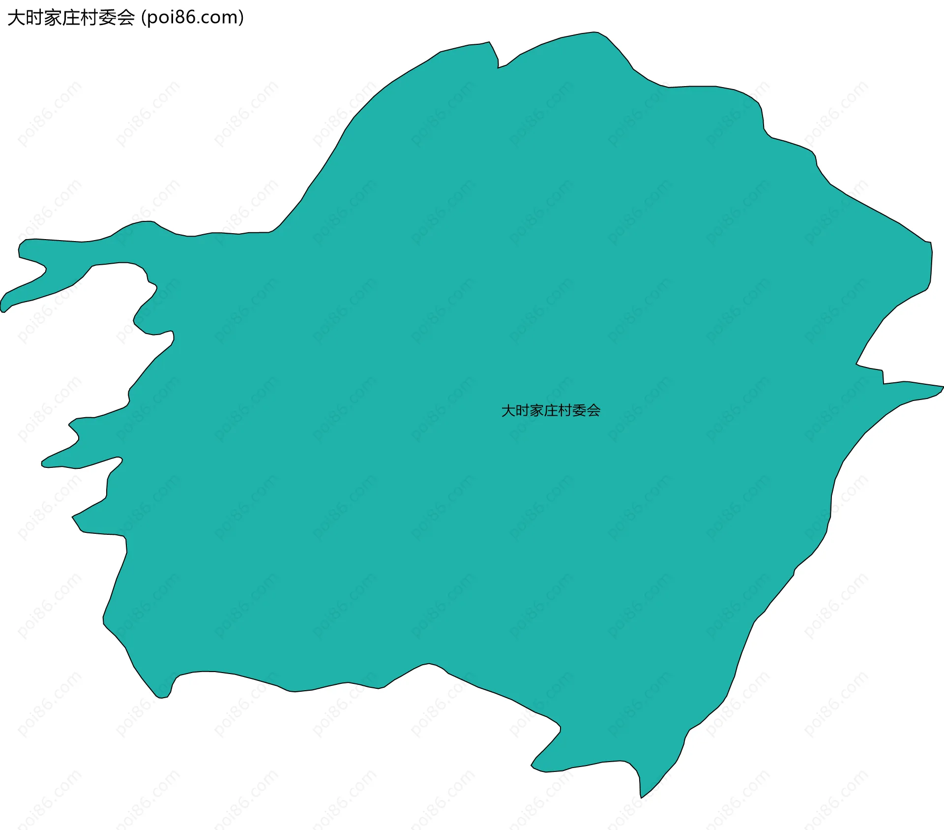 大时家庄村委会边界地图