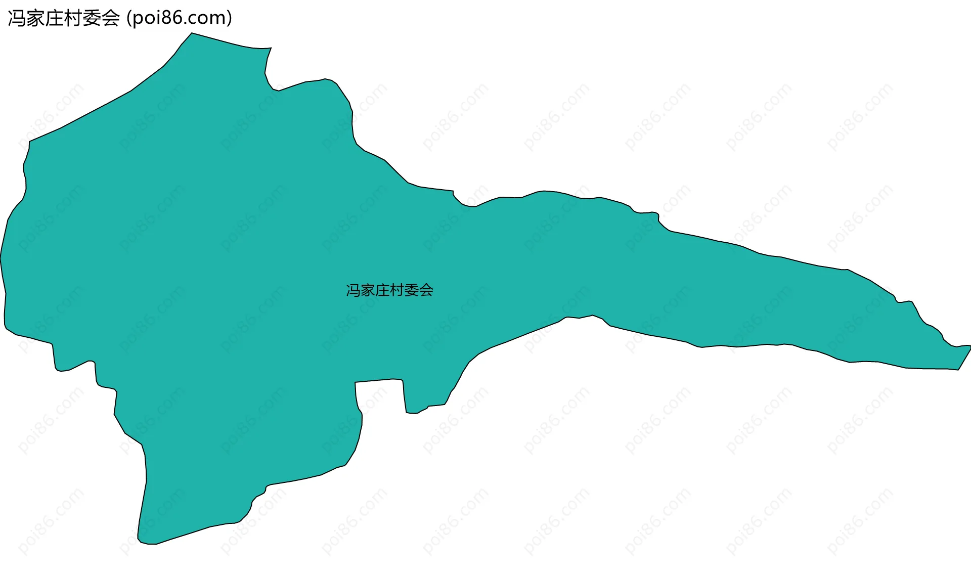 冯家庄村委会边界地图