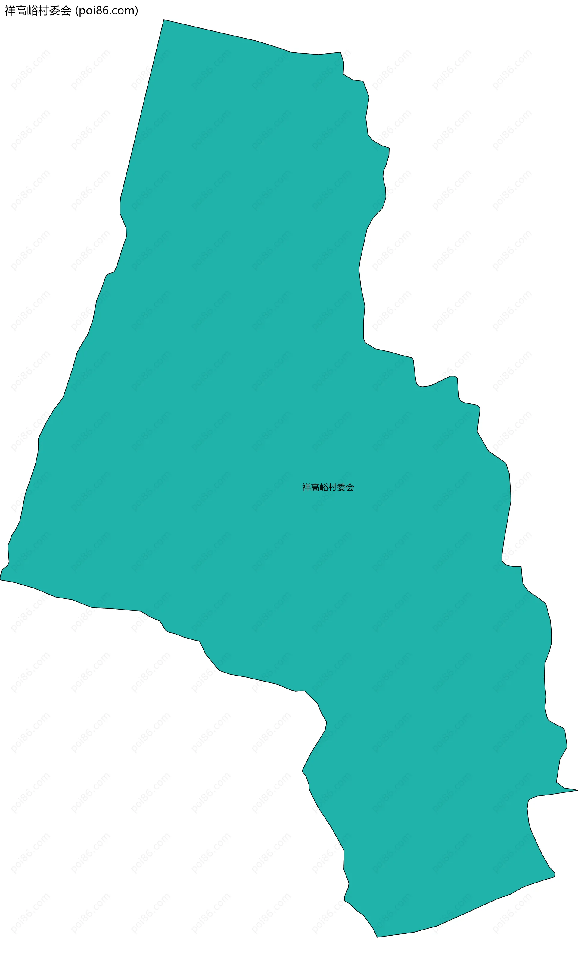 祥高峪村委会边界地图