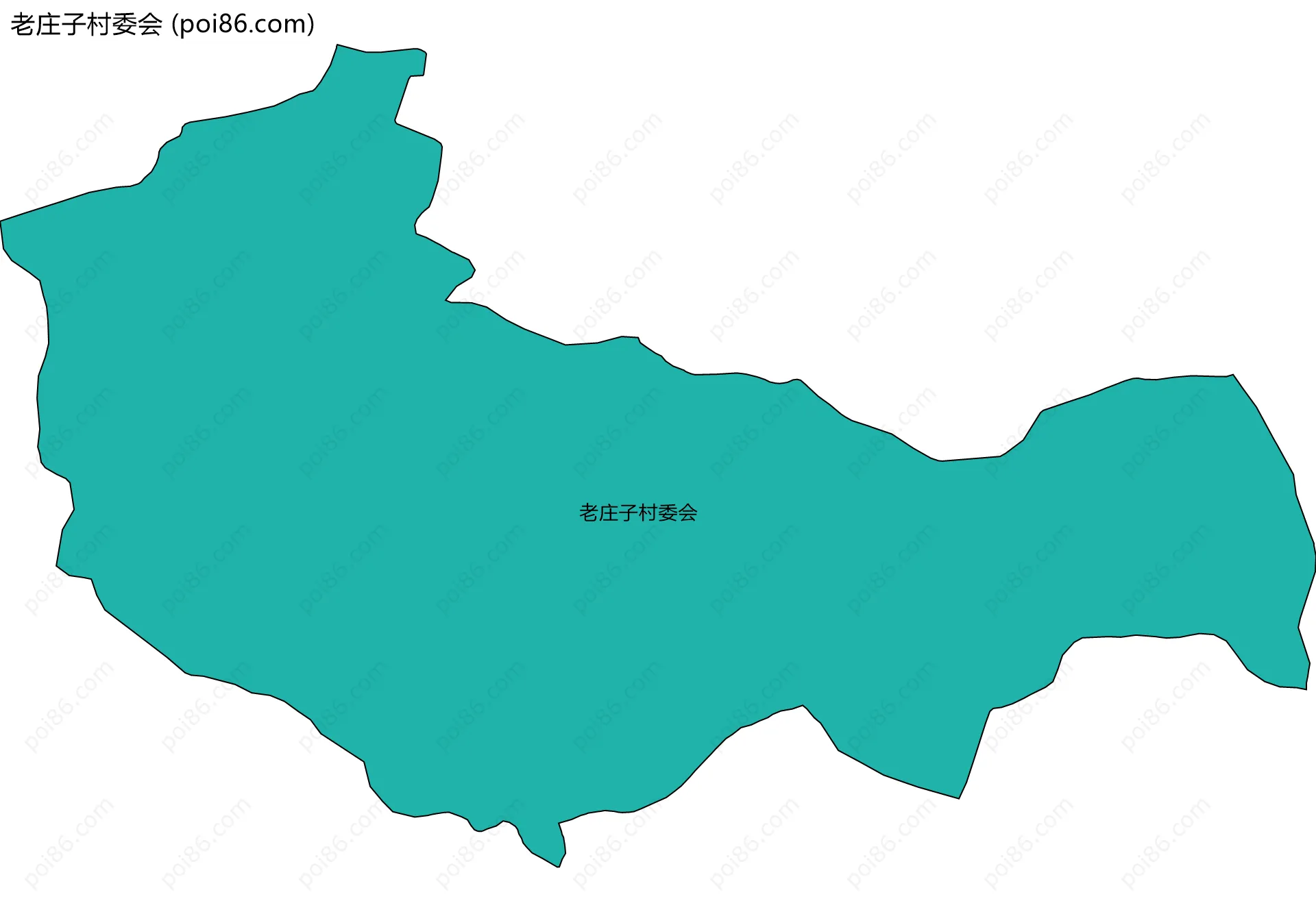 老庄子村委会边界地图