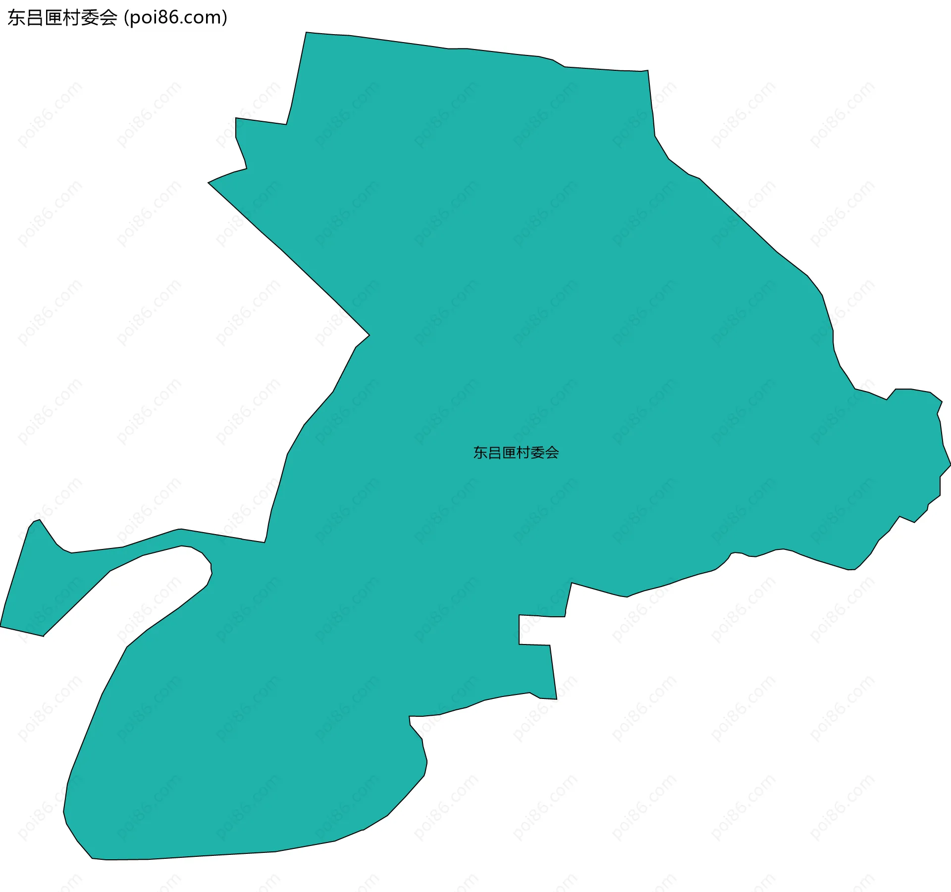 东吕匣村委会边界地图