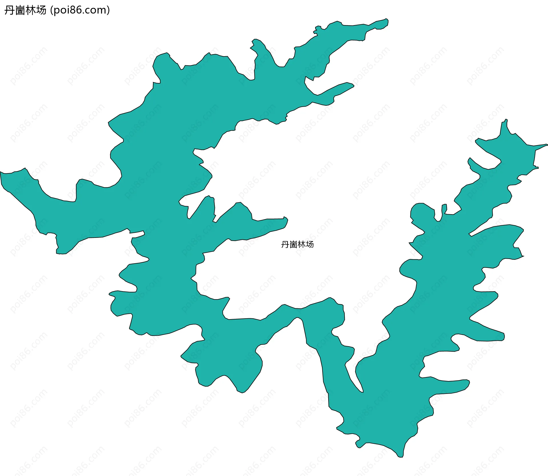 丹崮林场边界地图