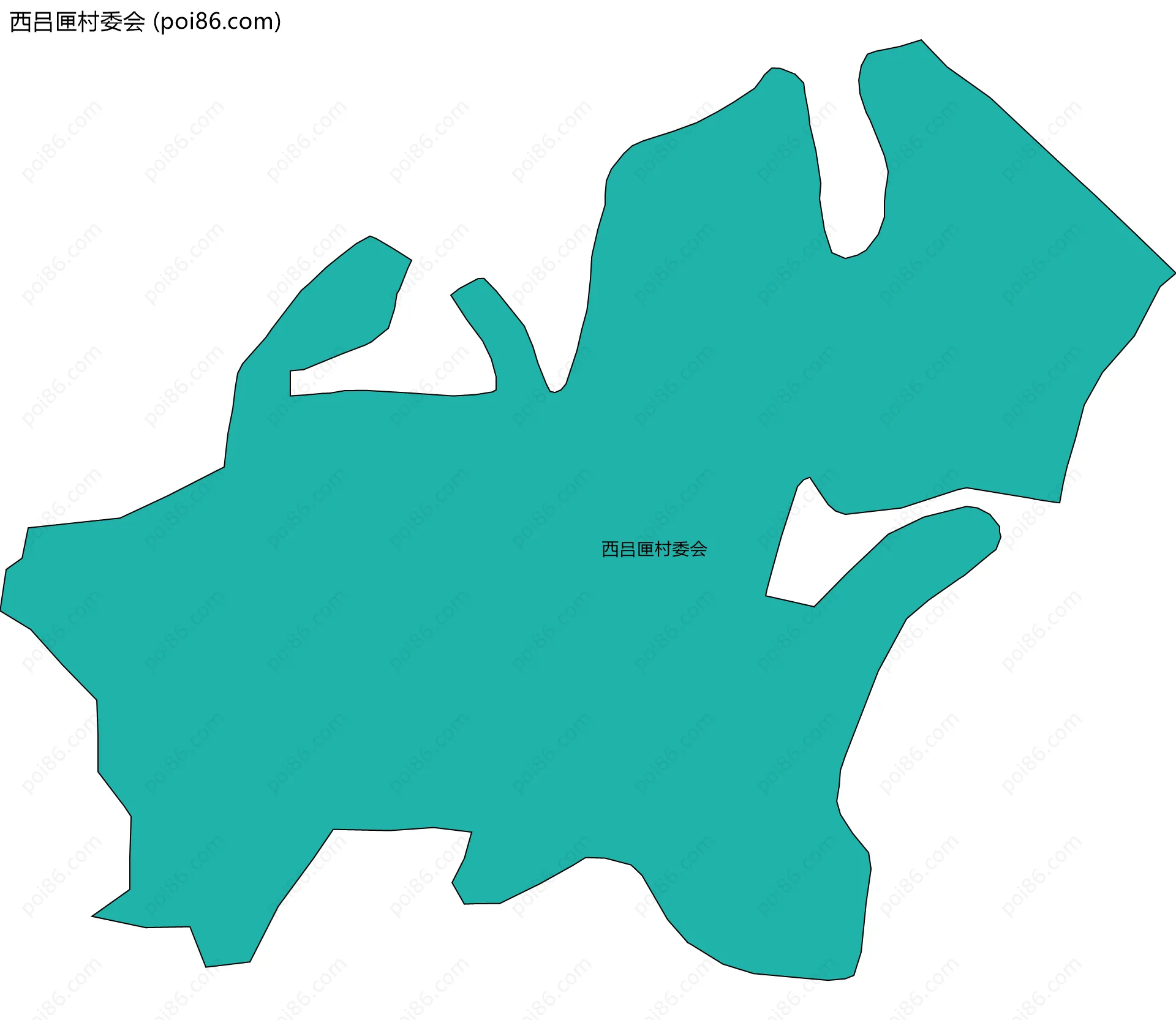 西吕匣村委会边界地图