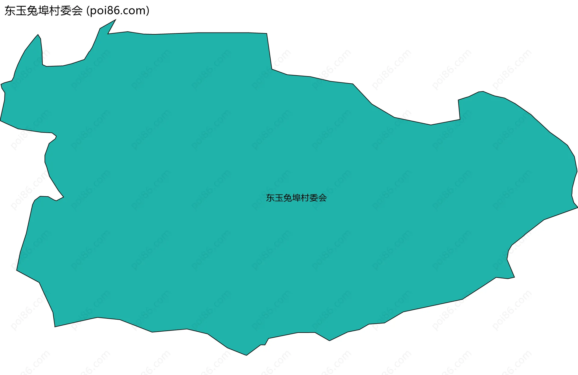 东玉兔埠村委会边界地图