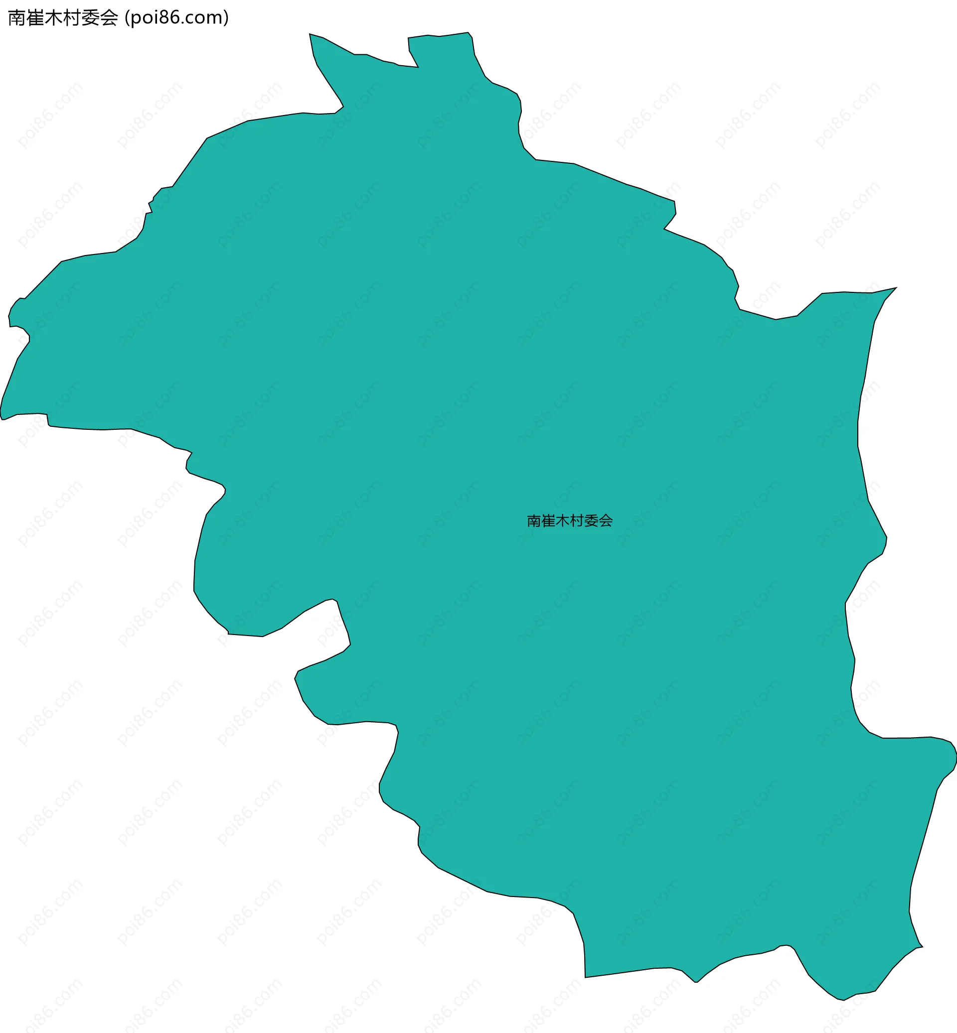 南崔木村委会边界地图