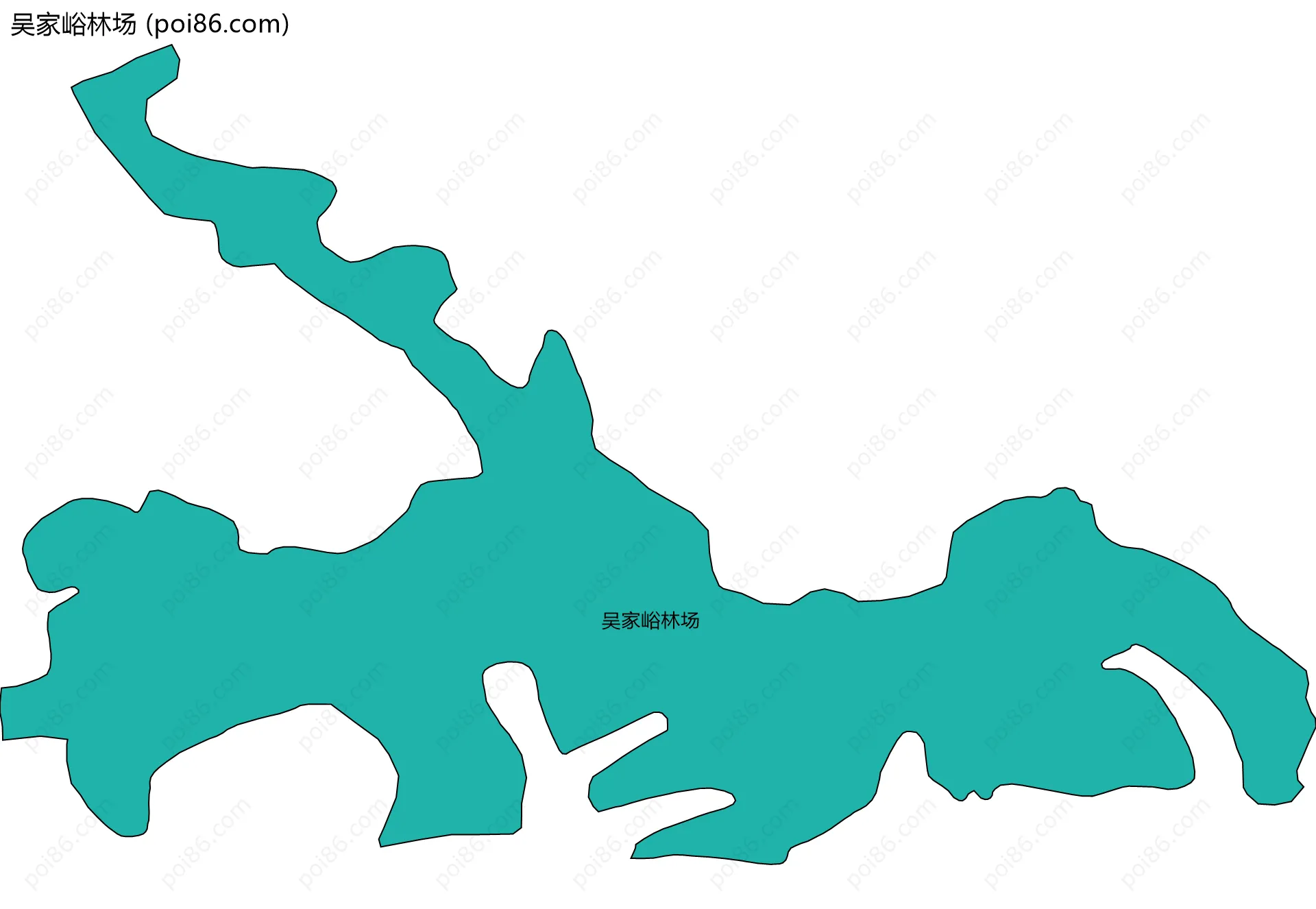 吴家峪林场边界地图