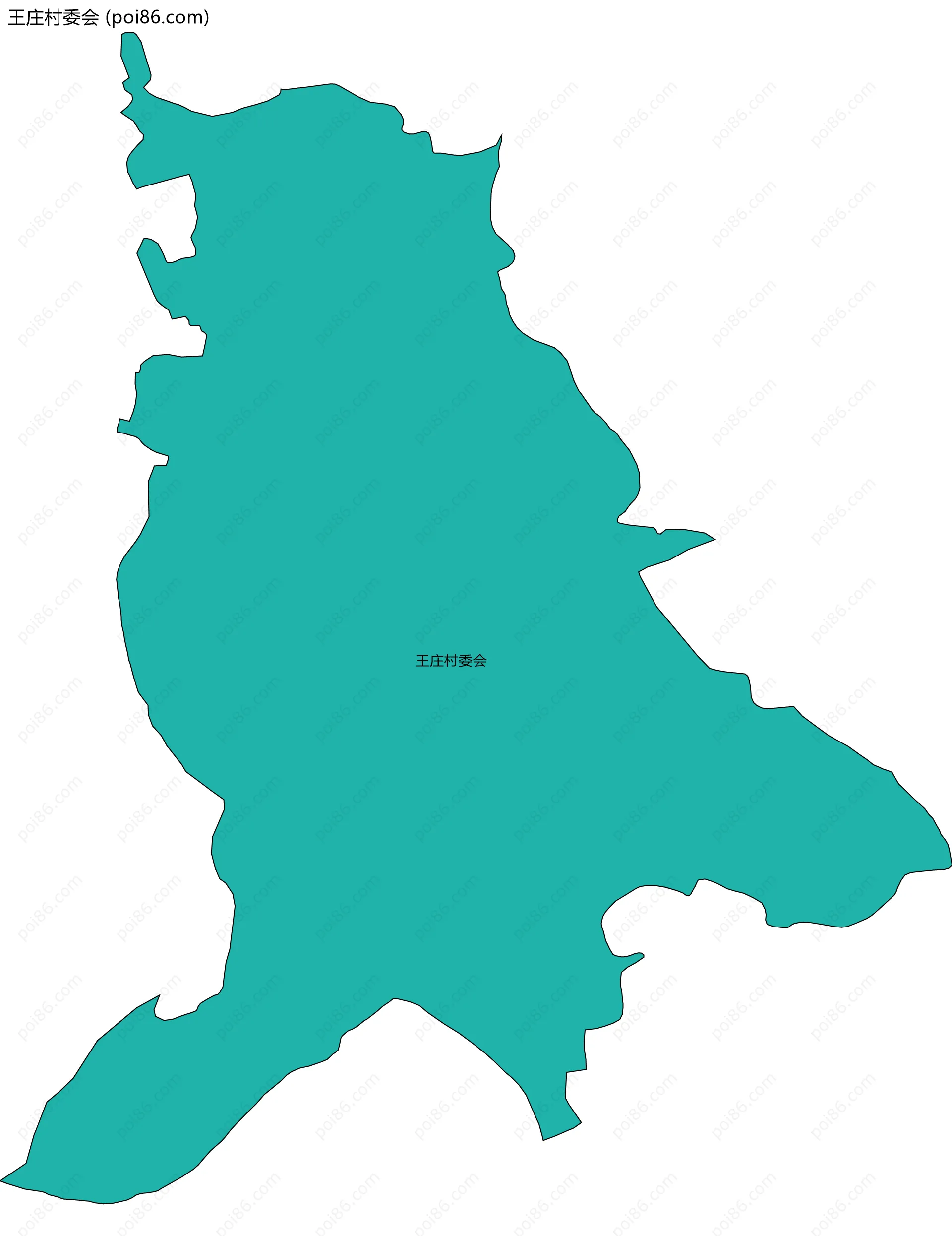 王庄村委会边界地图