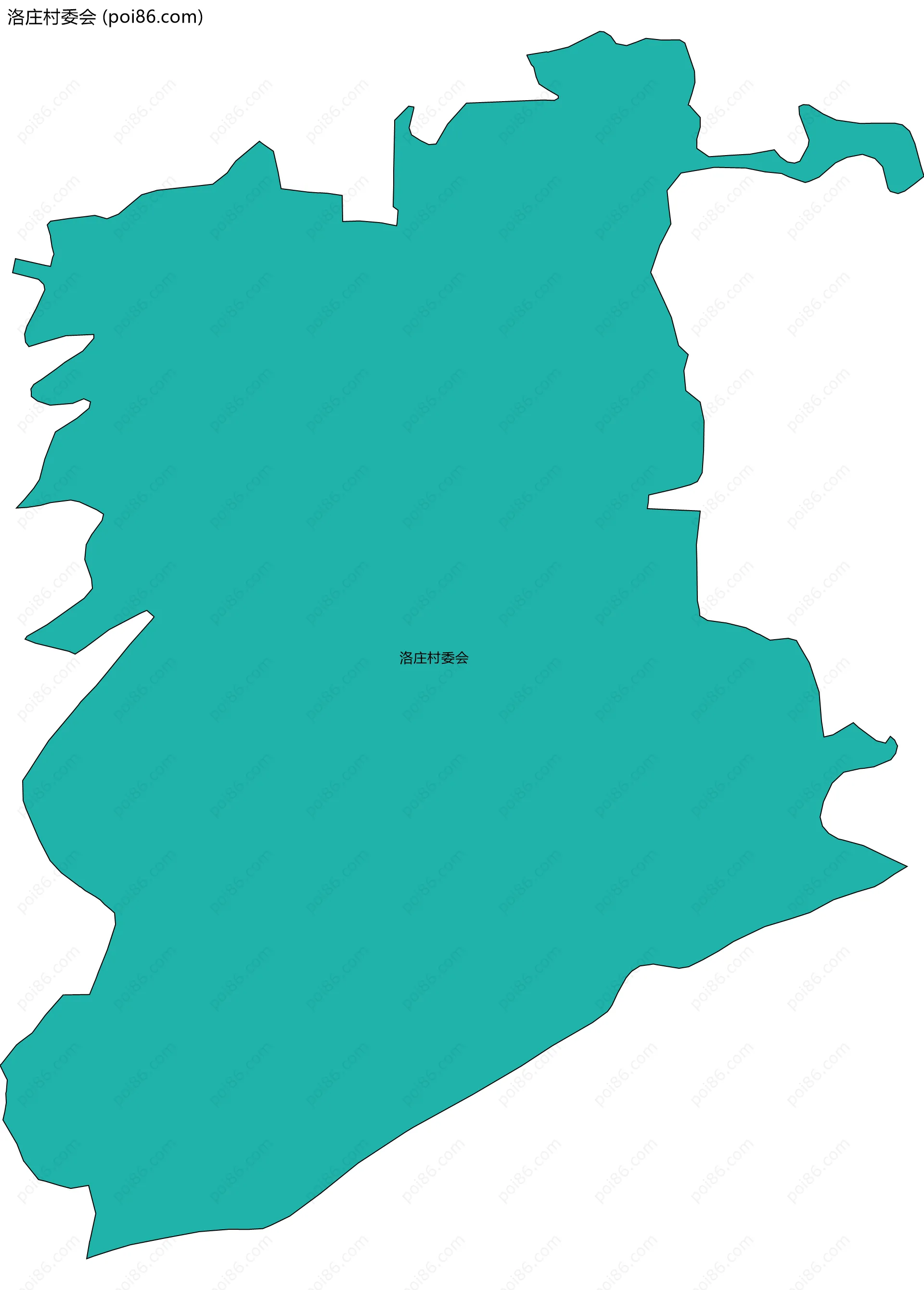 洛庄村委会边界地图