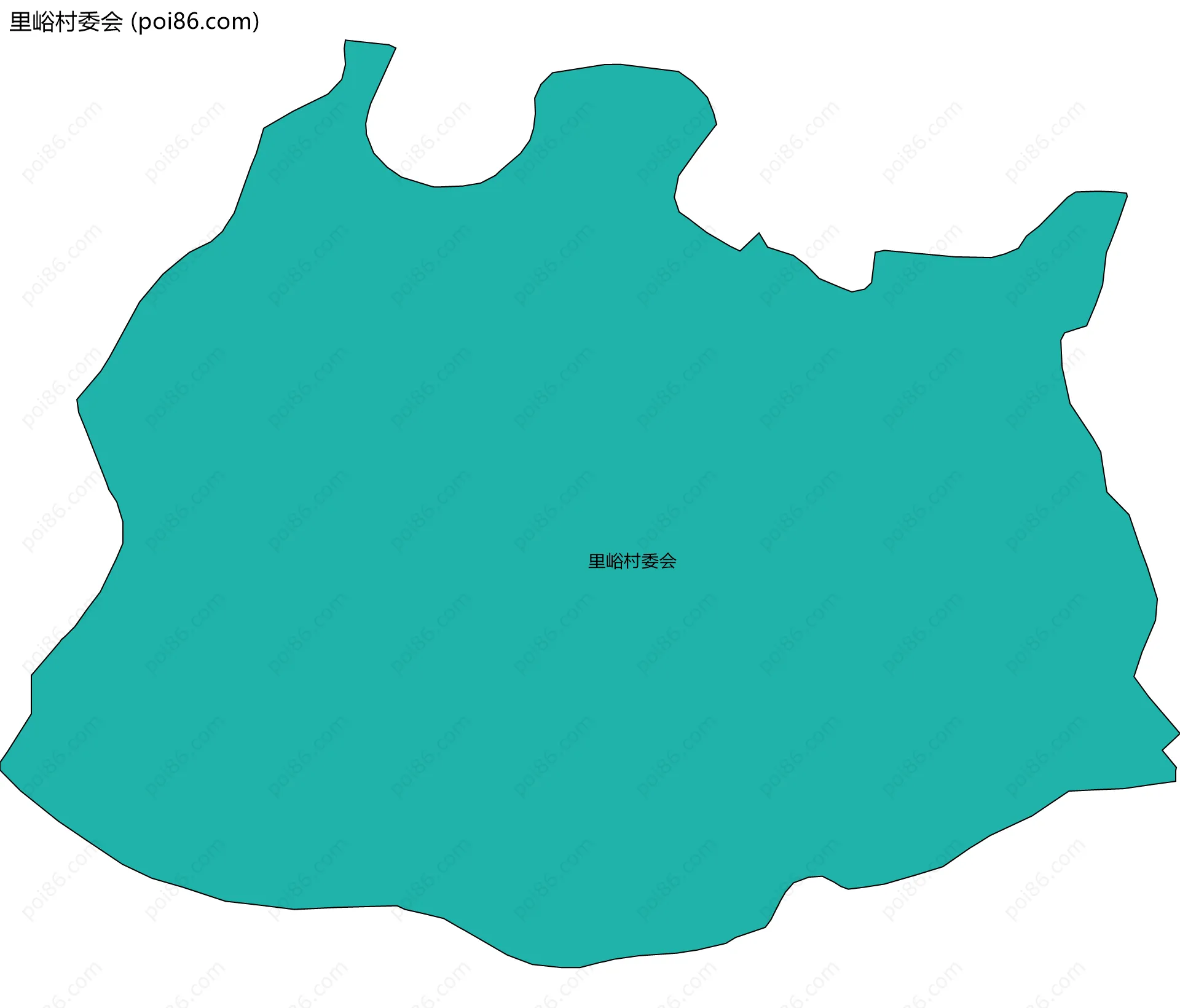 里峪村委会边界地图