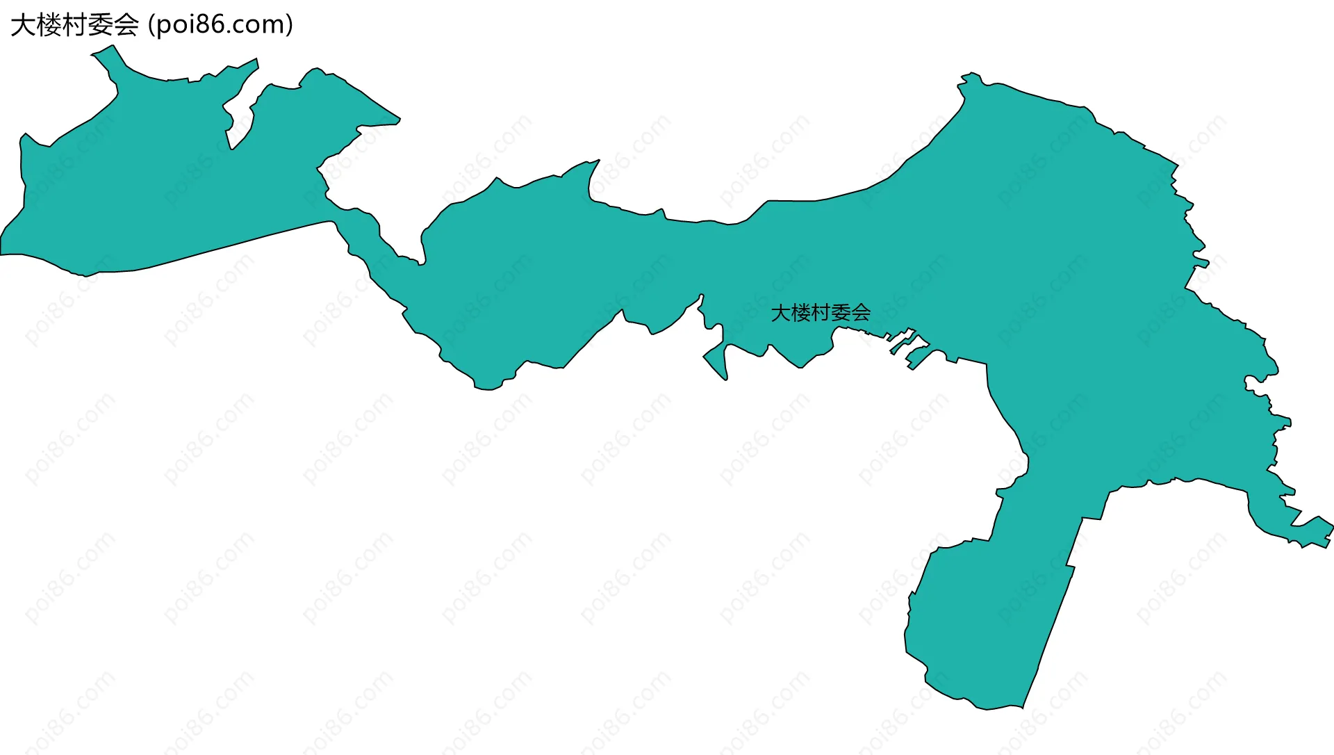 大楼村委会边界地图