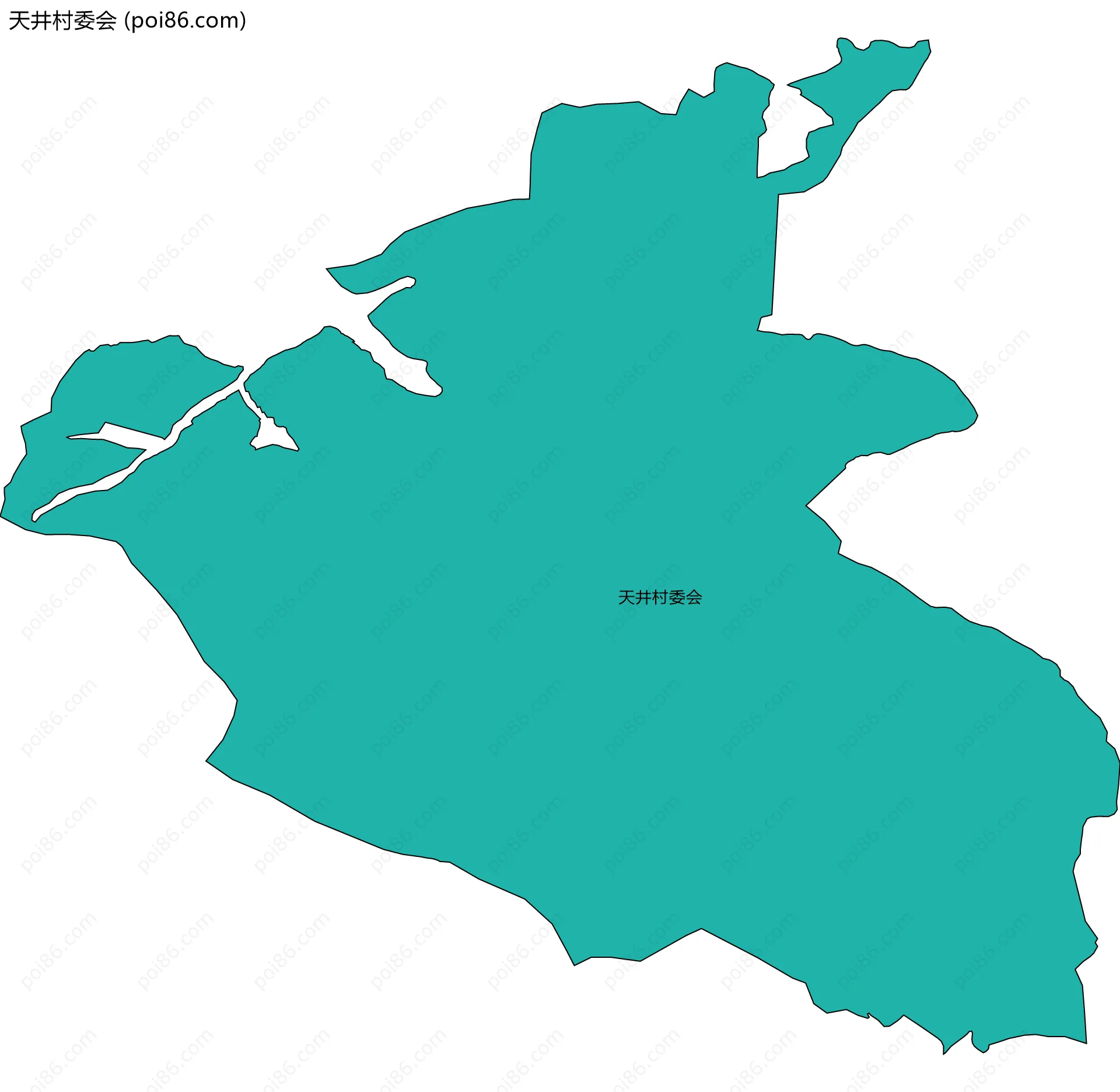 天井村委会边界地图