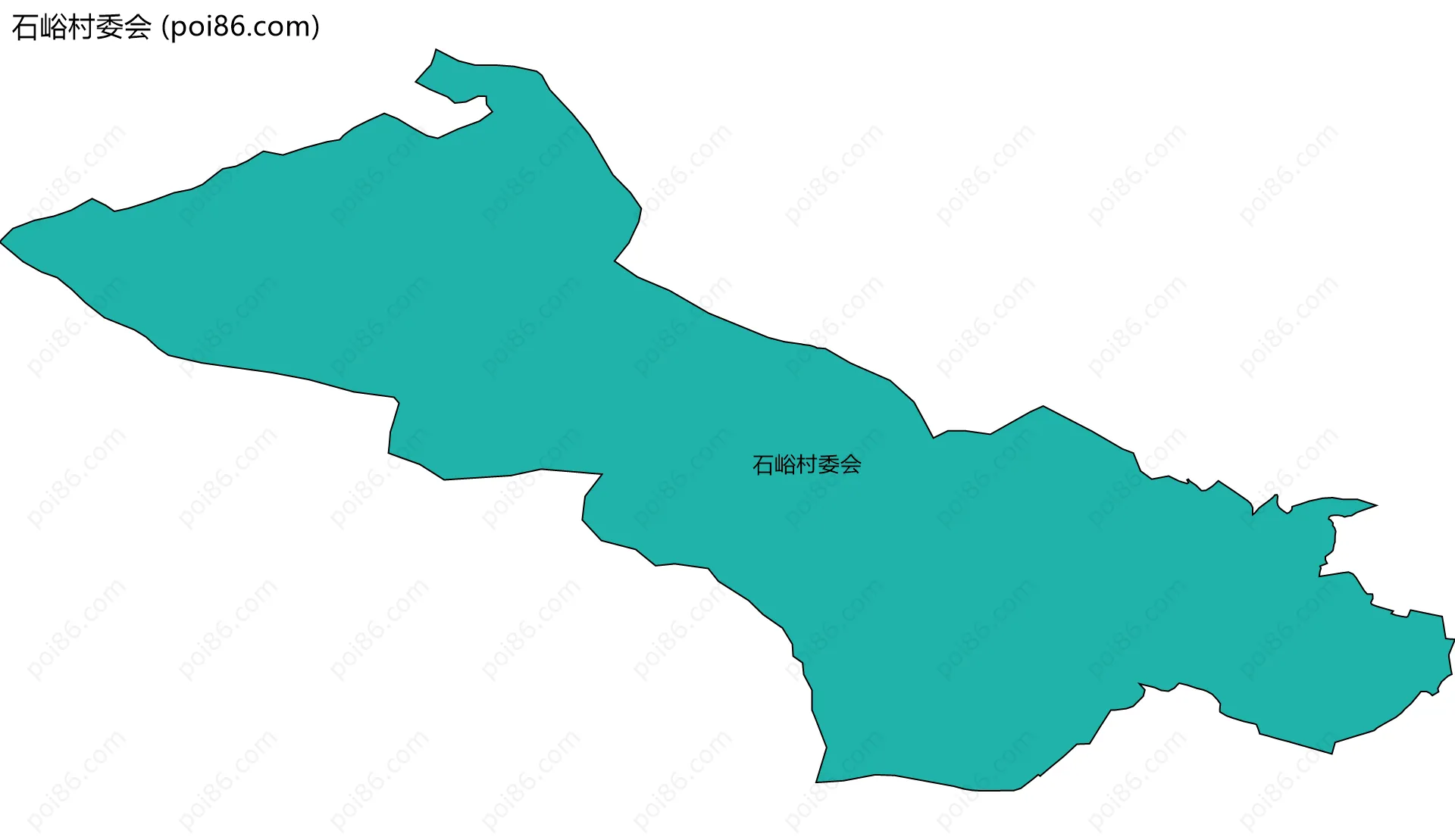 石峪村委会边界地图