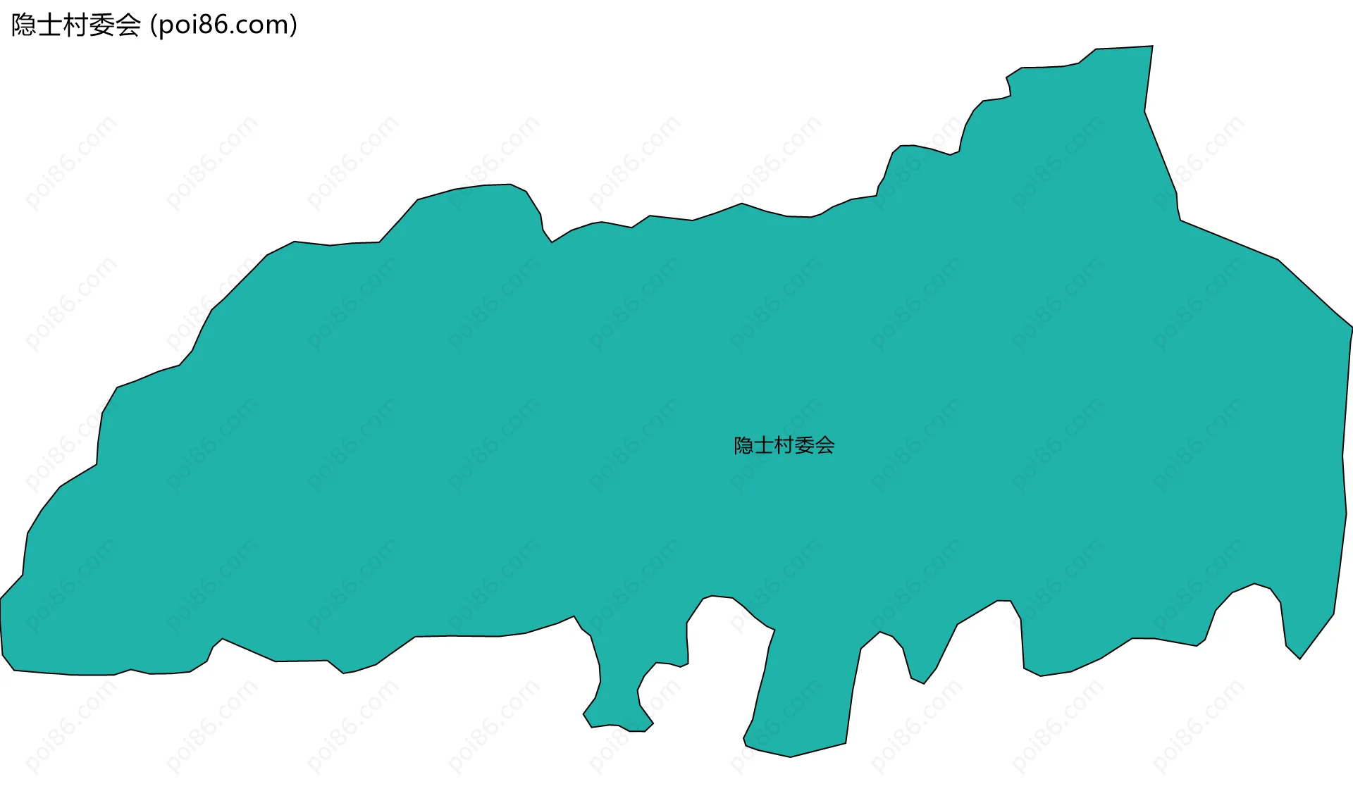 隐士村委会边界地图