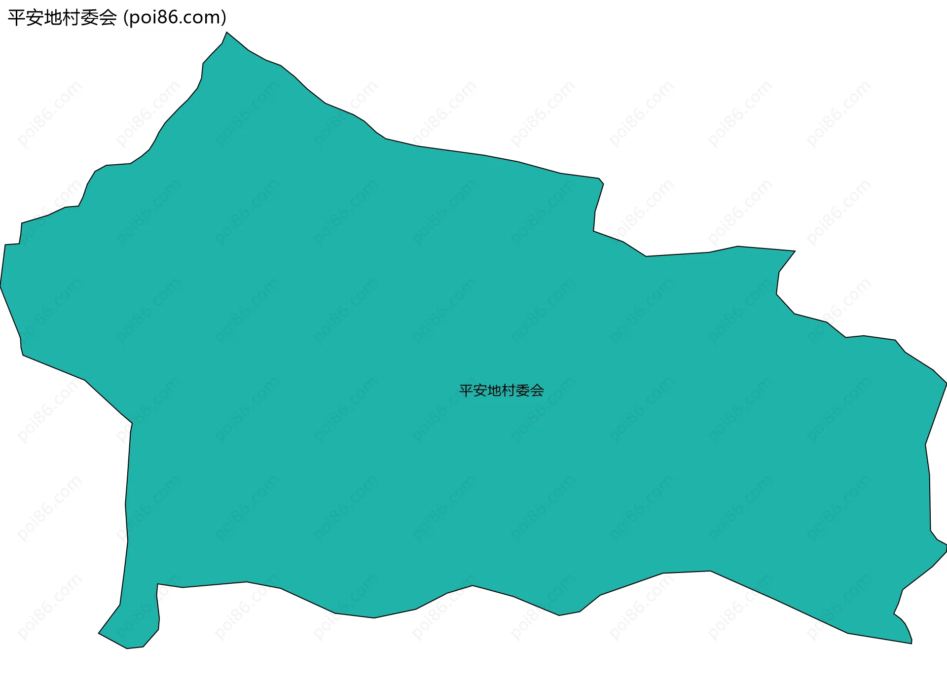 平安地村委会边界地图