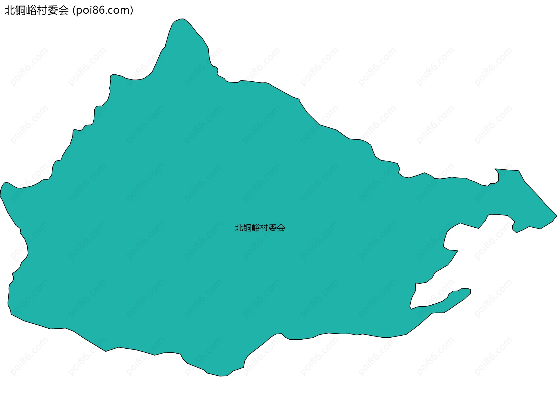 北铜峪村委会边界地图