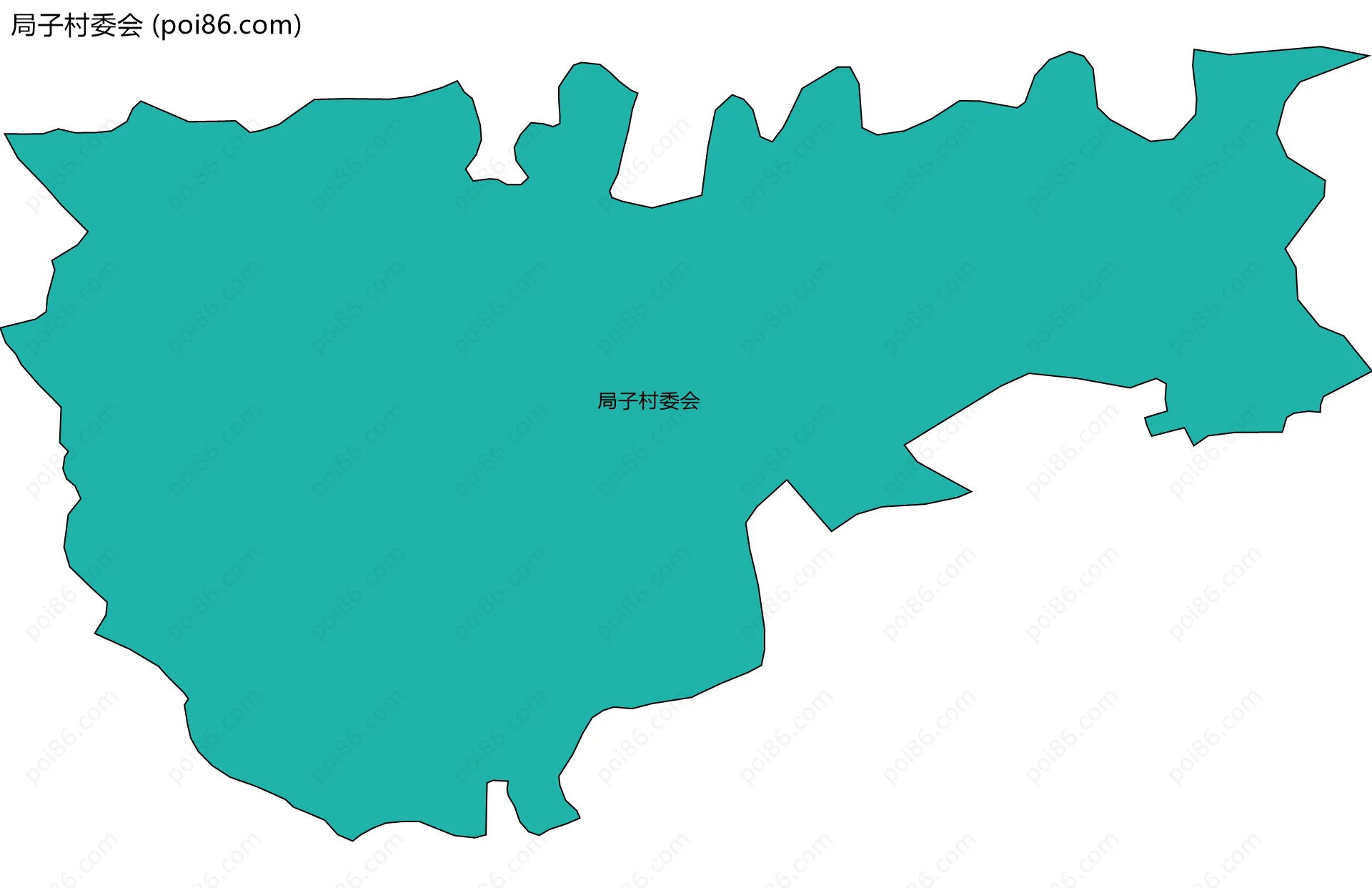 局子村委会边界地图