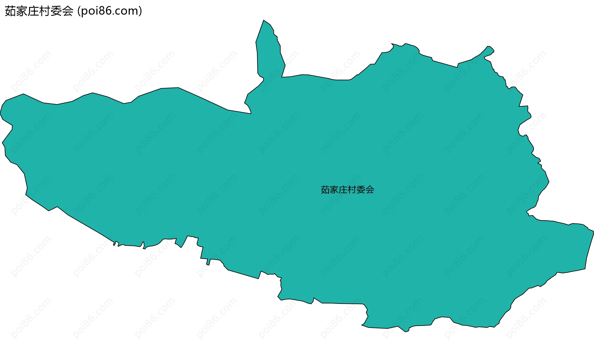 茹家庄村委会边界地图