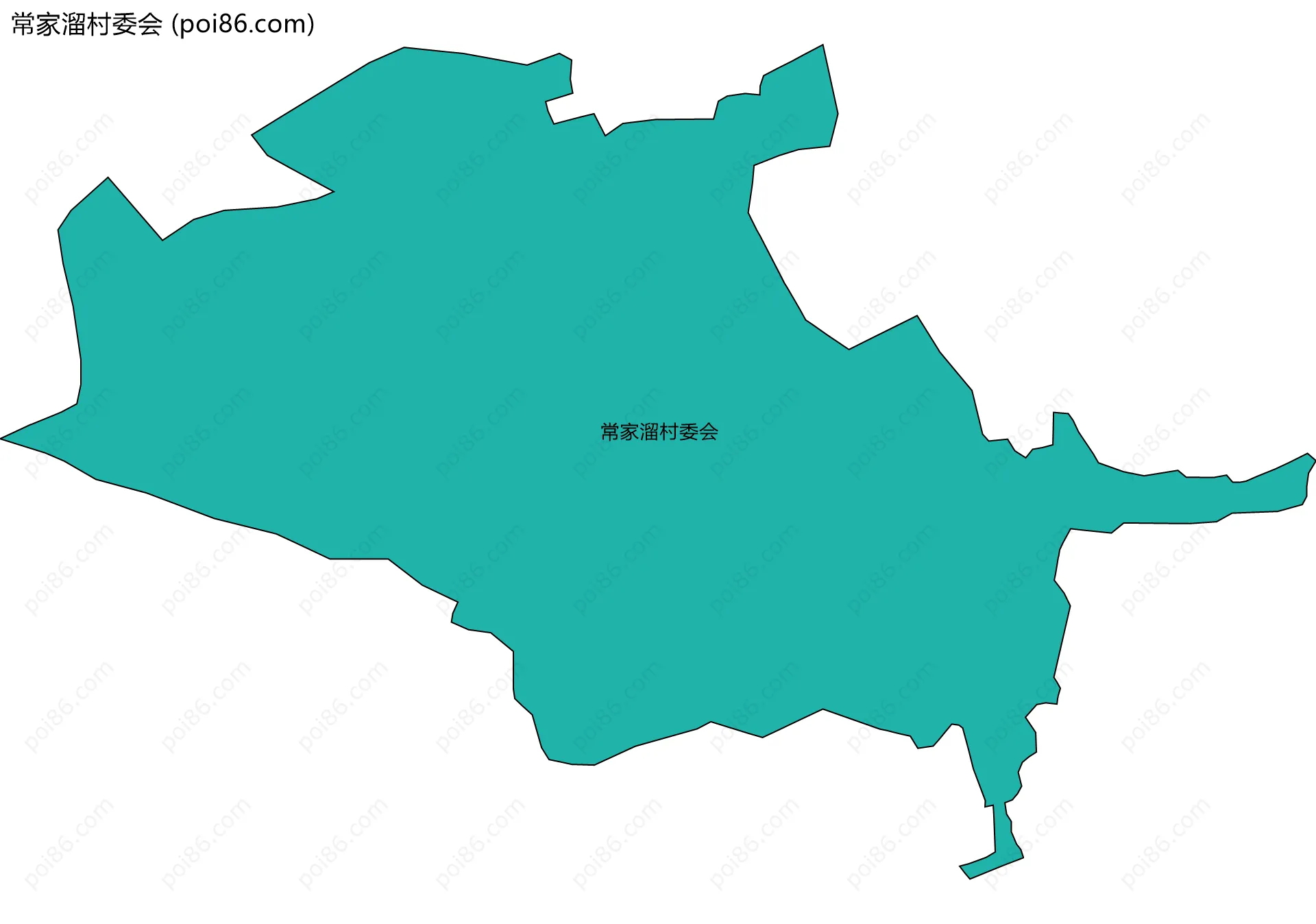 常家溜村委会边界地图