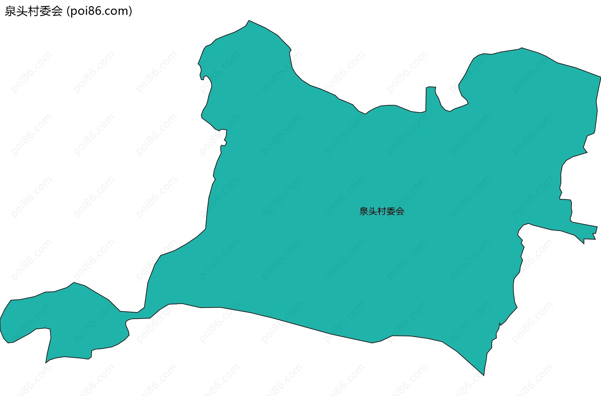 泉头村委会边界地图