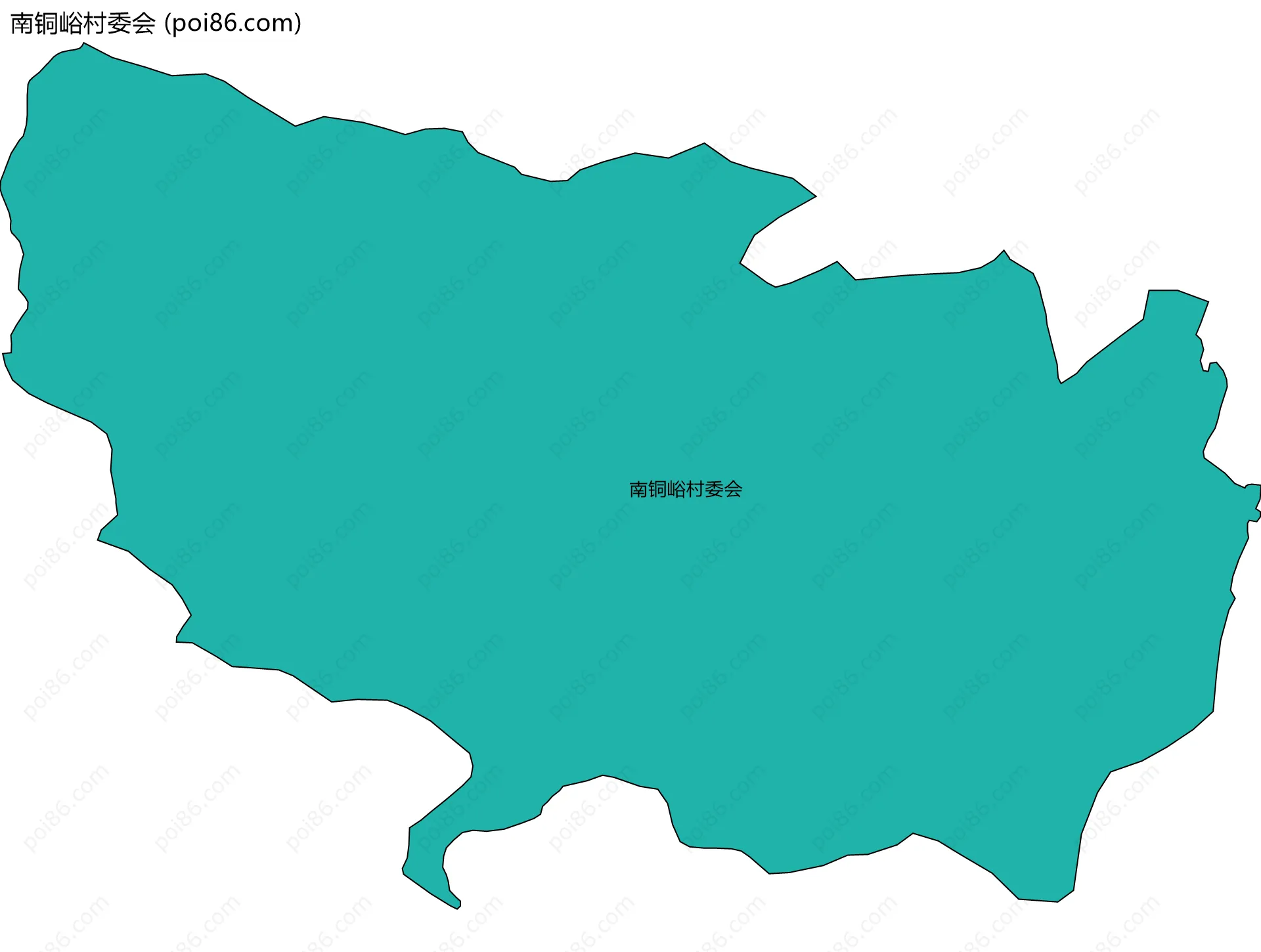 南铜峪村委会边界地图