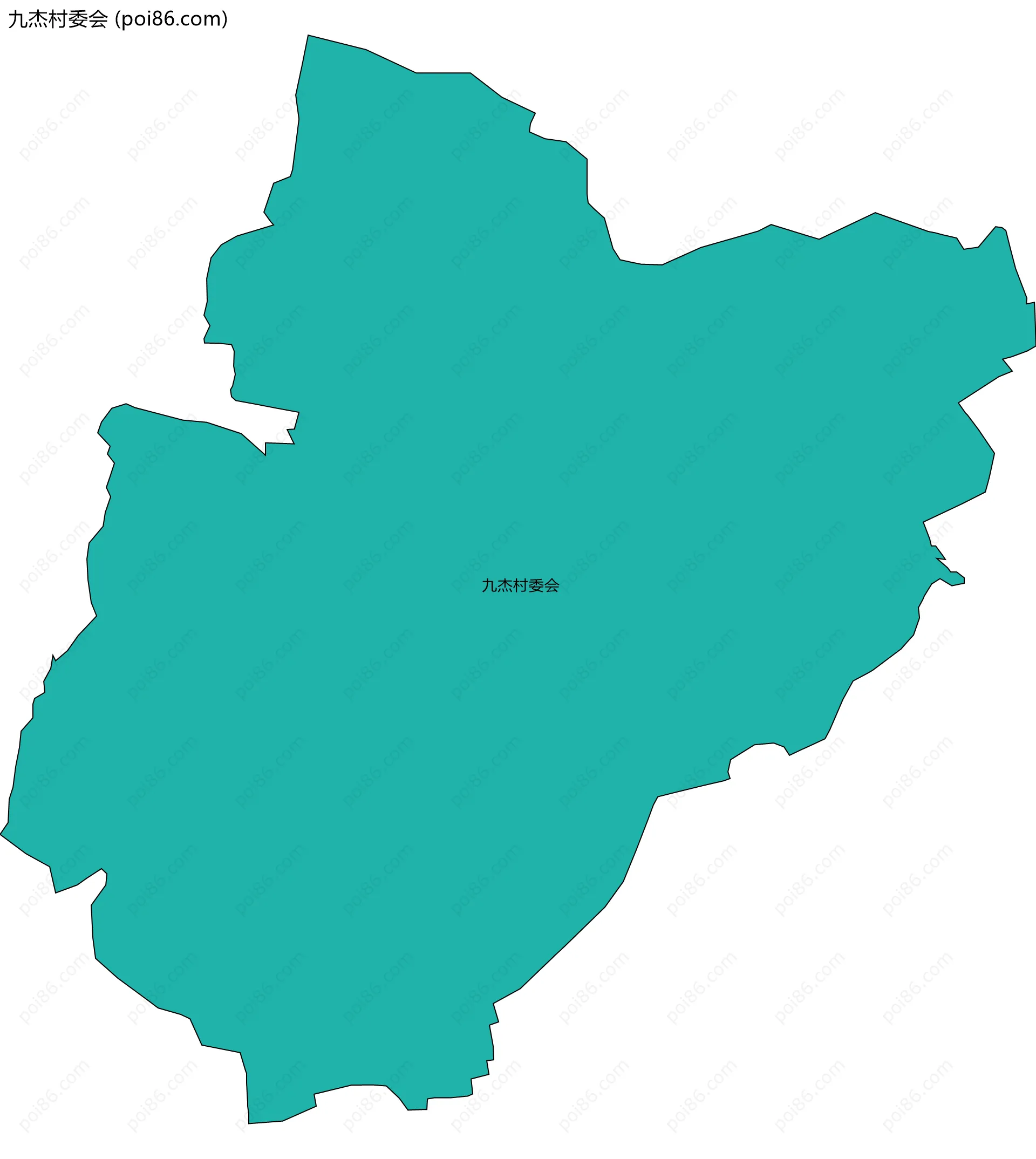 九杰村委会边界地图