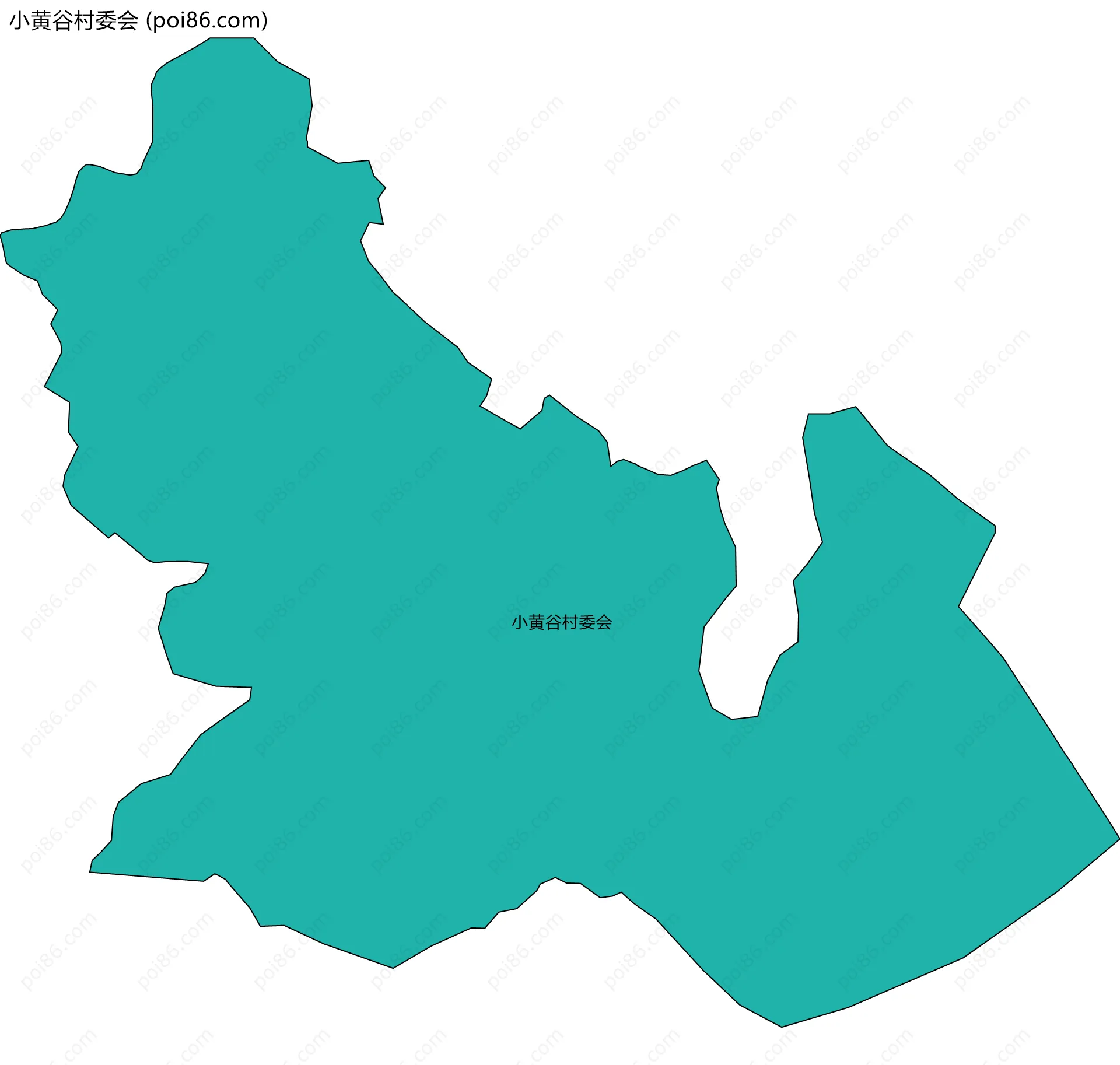小黄谷村委会边界地图
