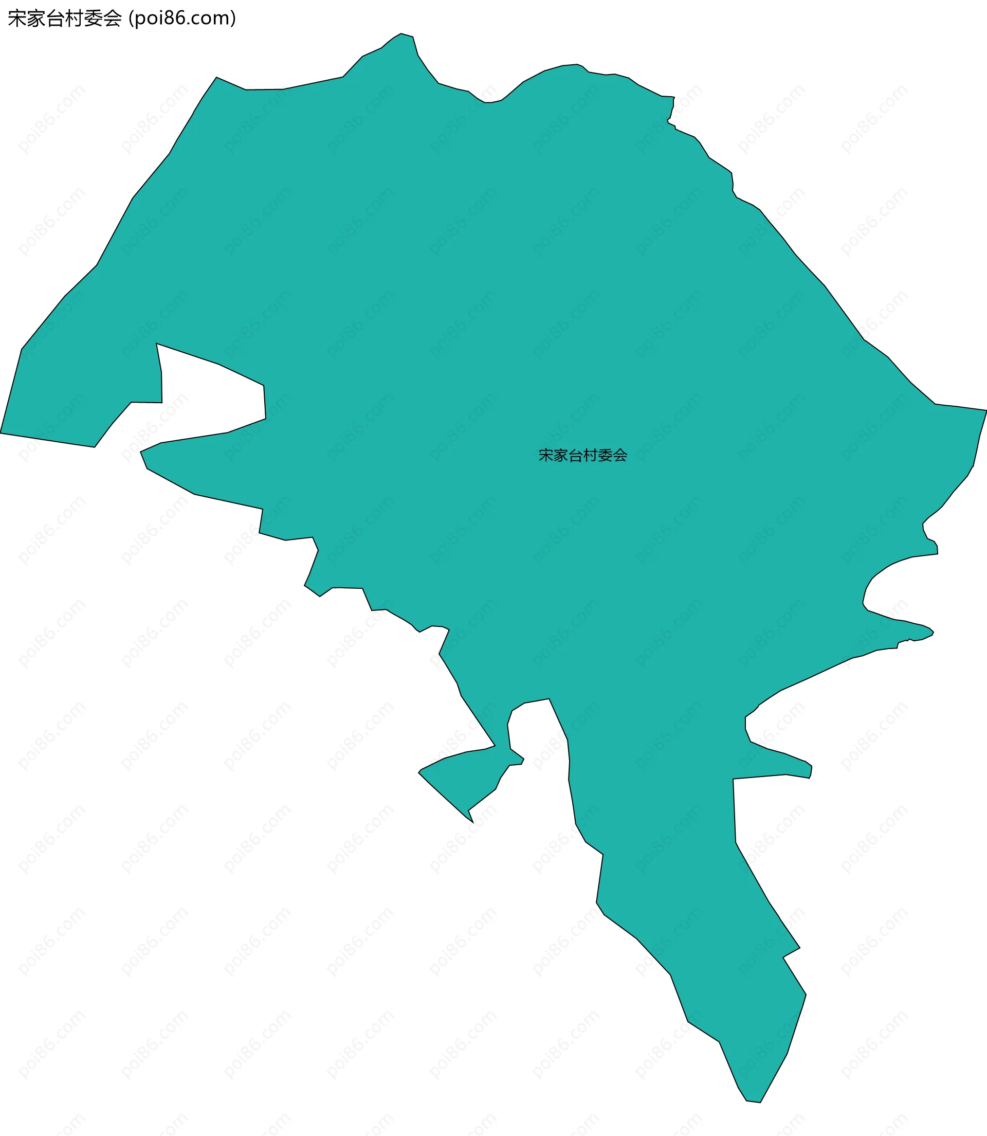 宋家台村委会边界地图