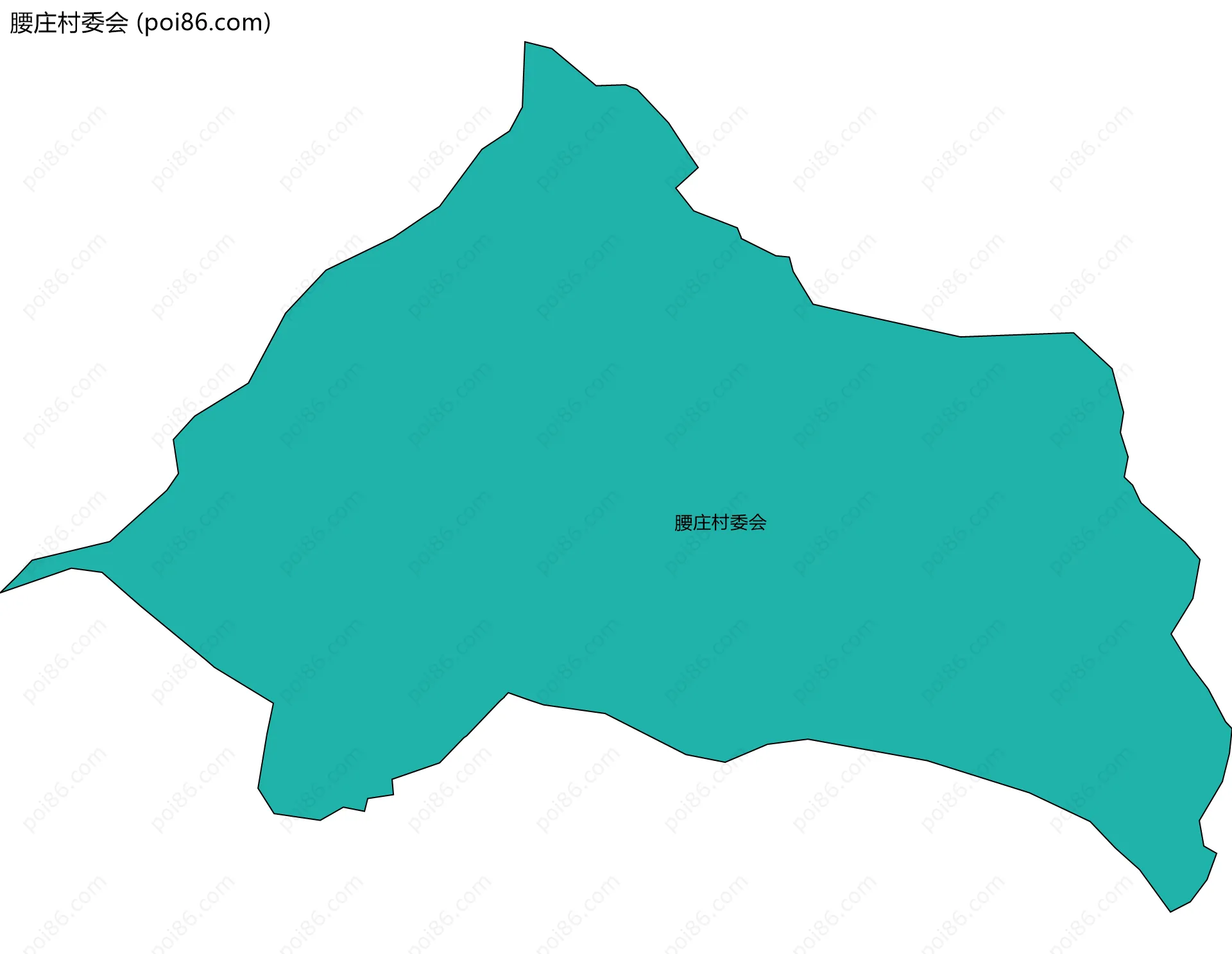 腰庄村委会边界地图