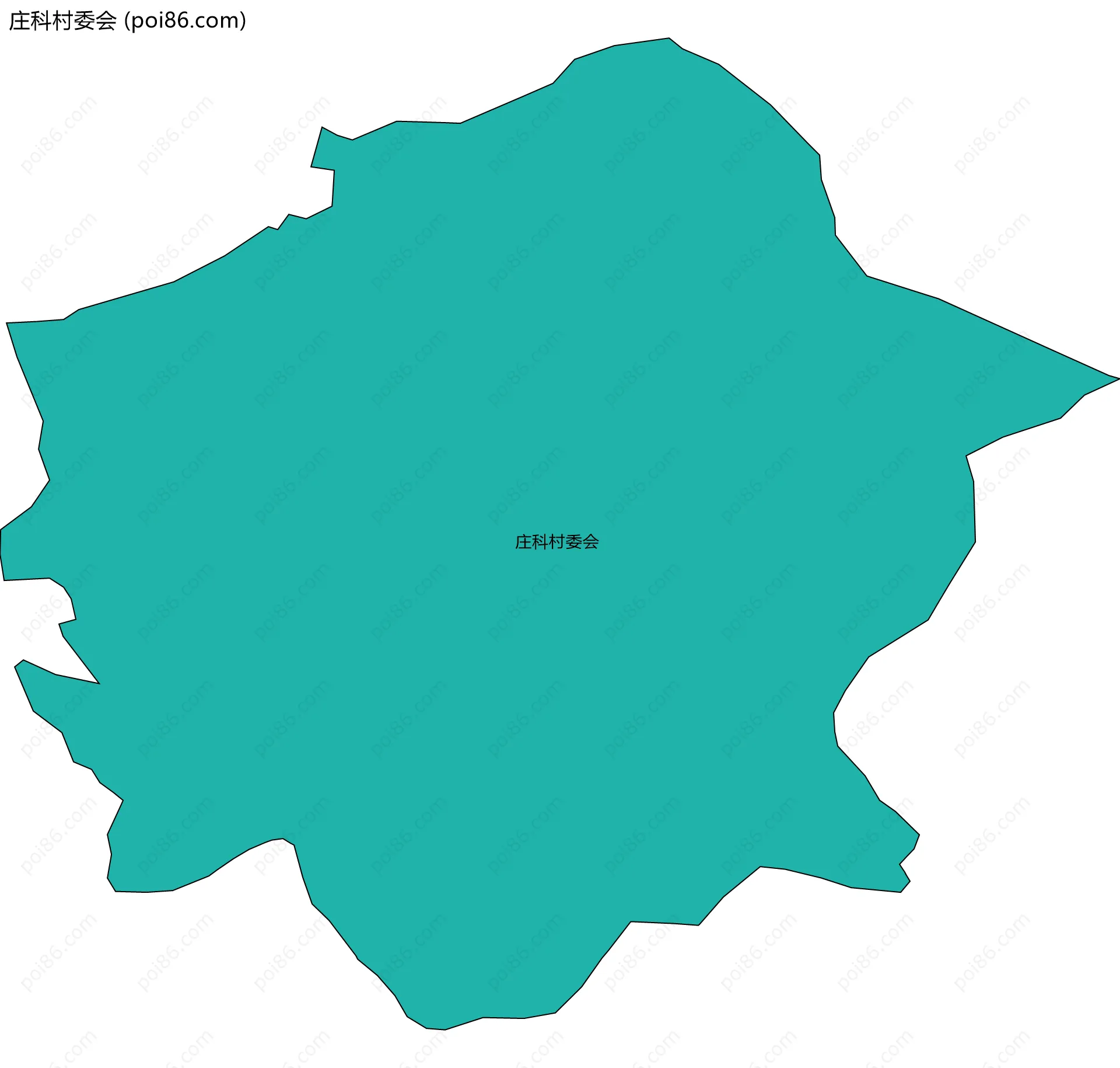 庄科村委会边界地图