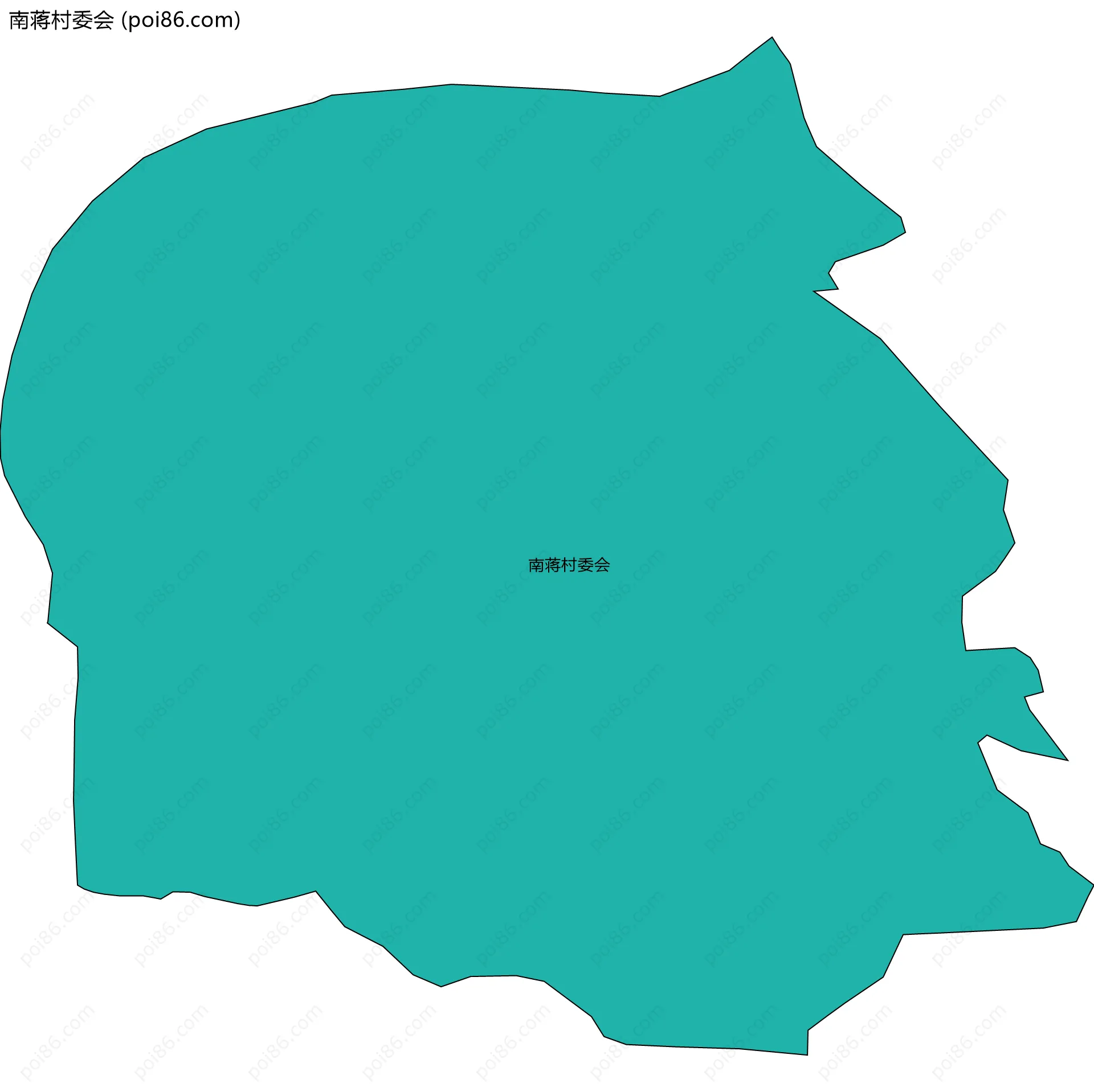 南蒋村委会边界地图