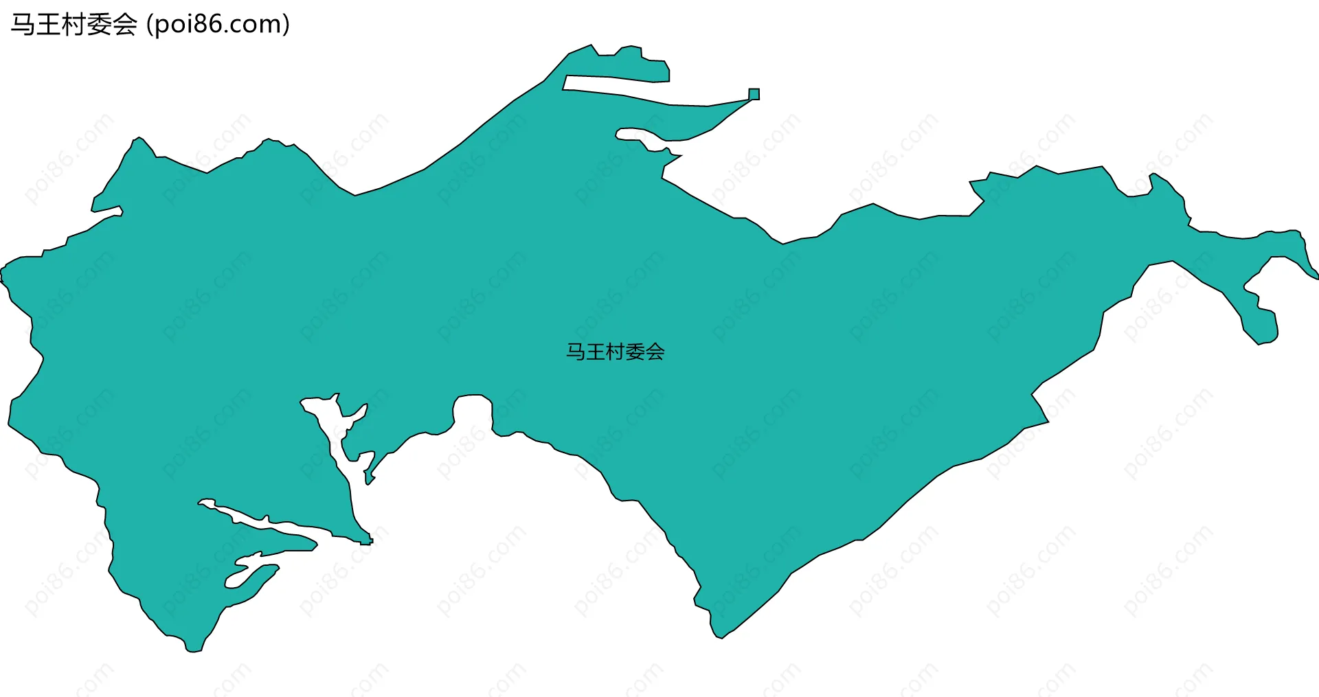 马王村委会边界地图