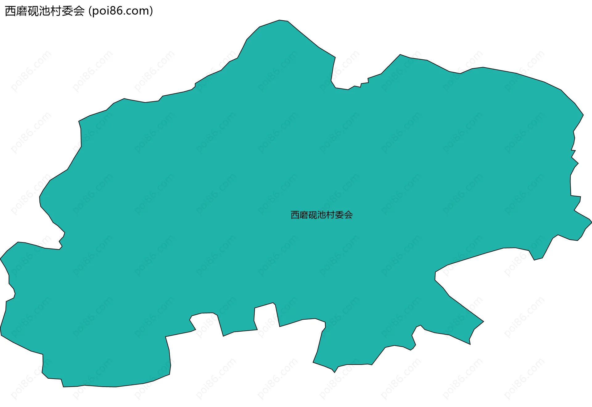 西磨砚池村委会边界地图