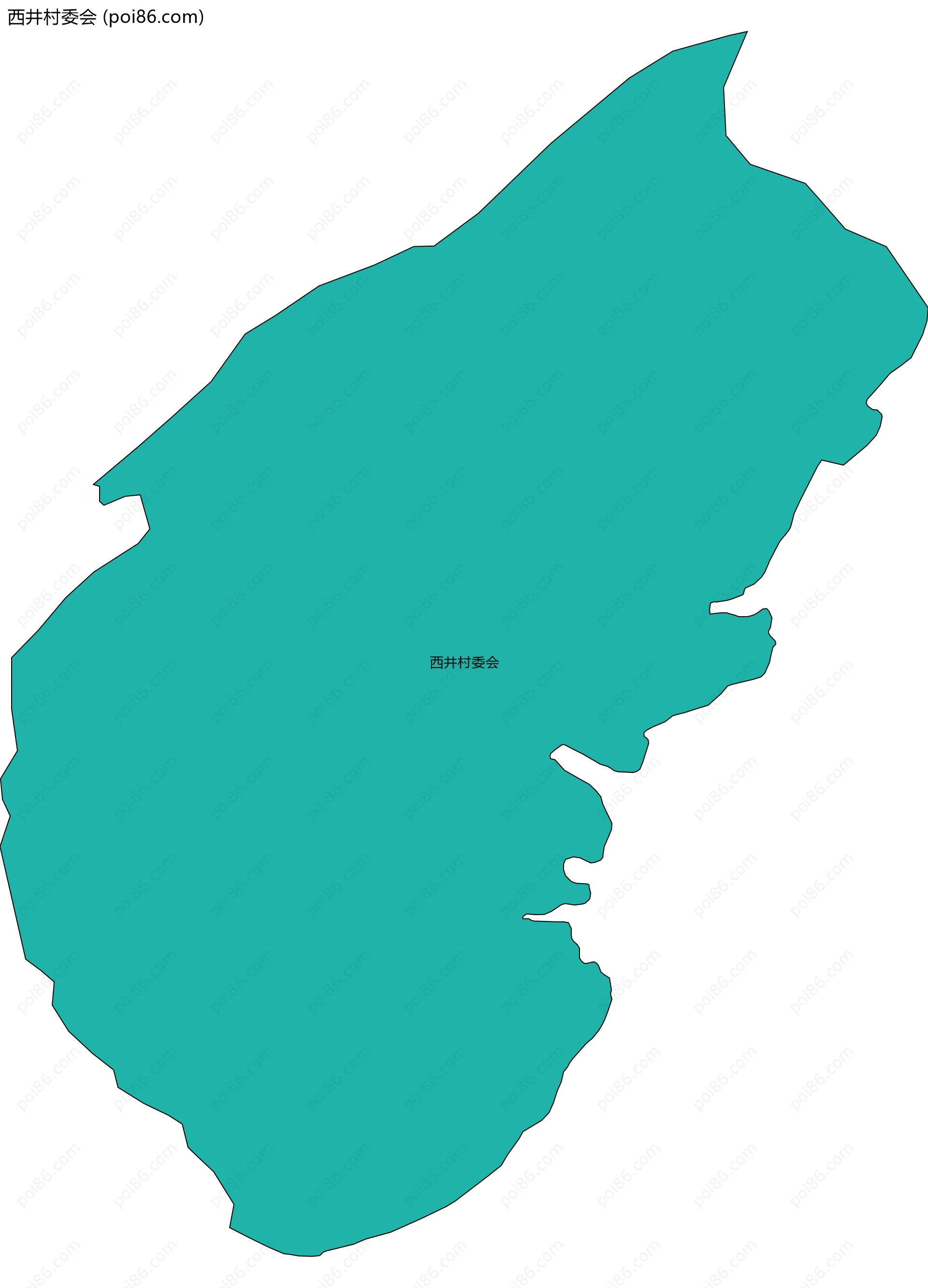 西井村委会边界地图