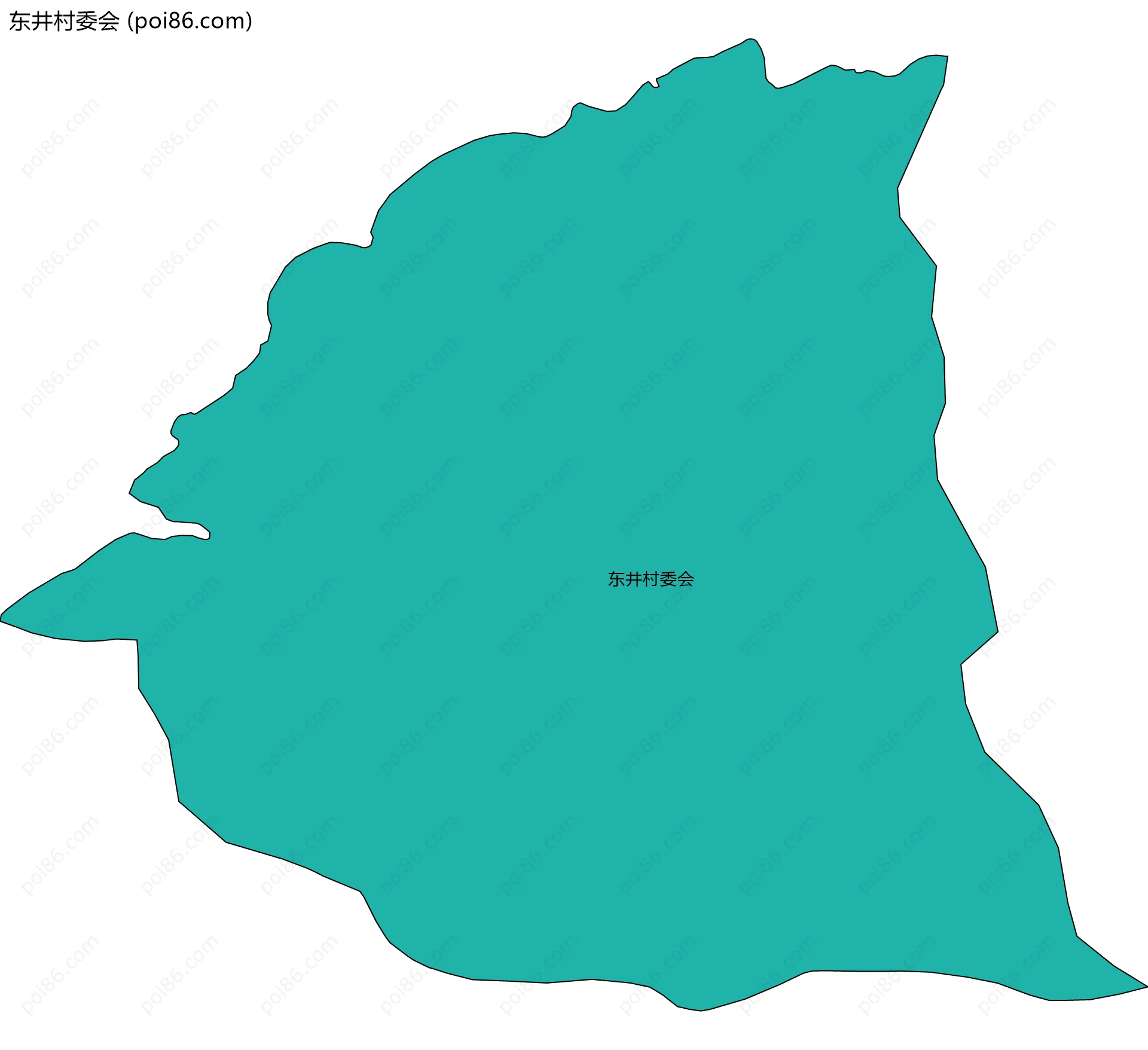 东井村委会边界地图