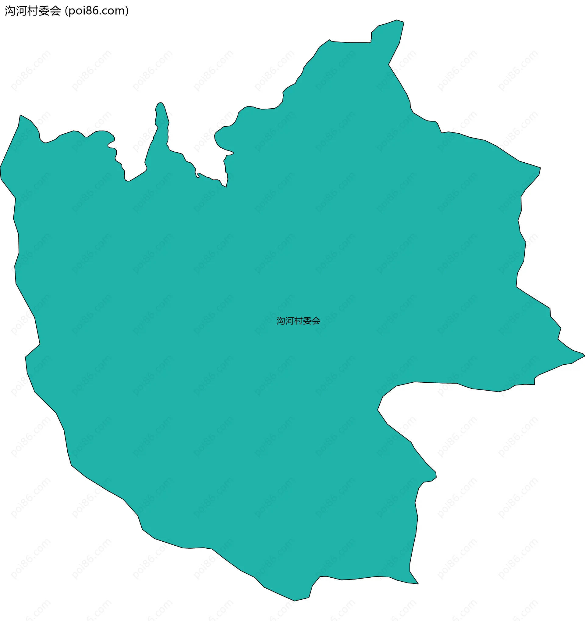 沟河村委会边界地图