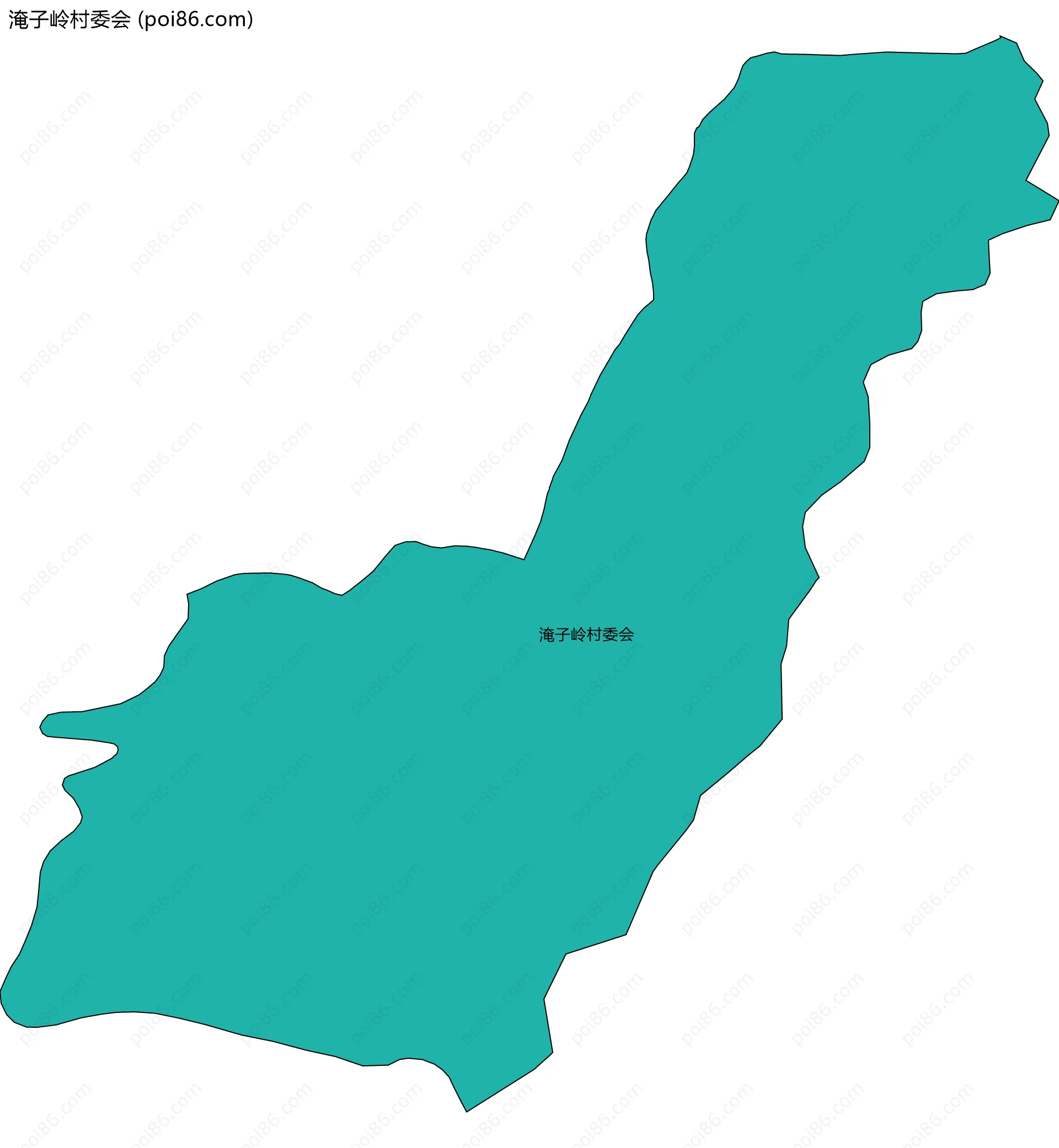 淹子岭村委会边界地图
