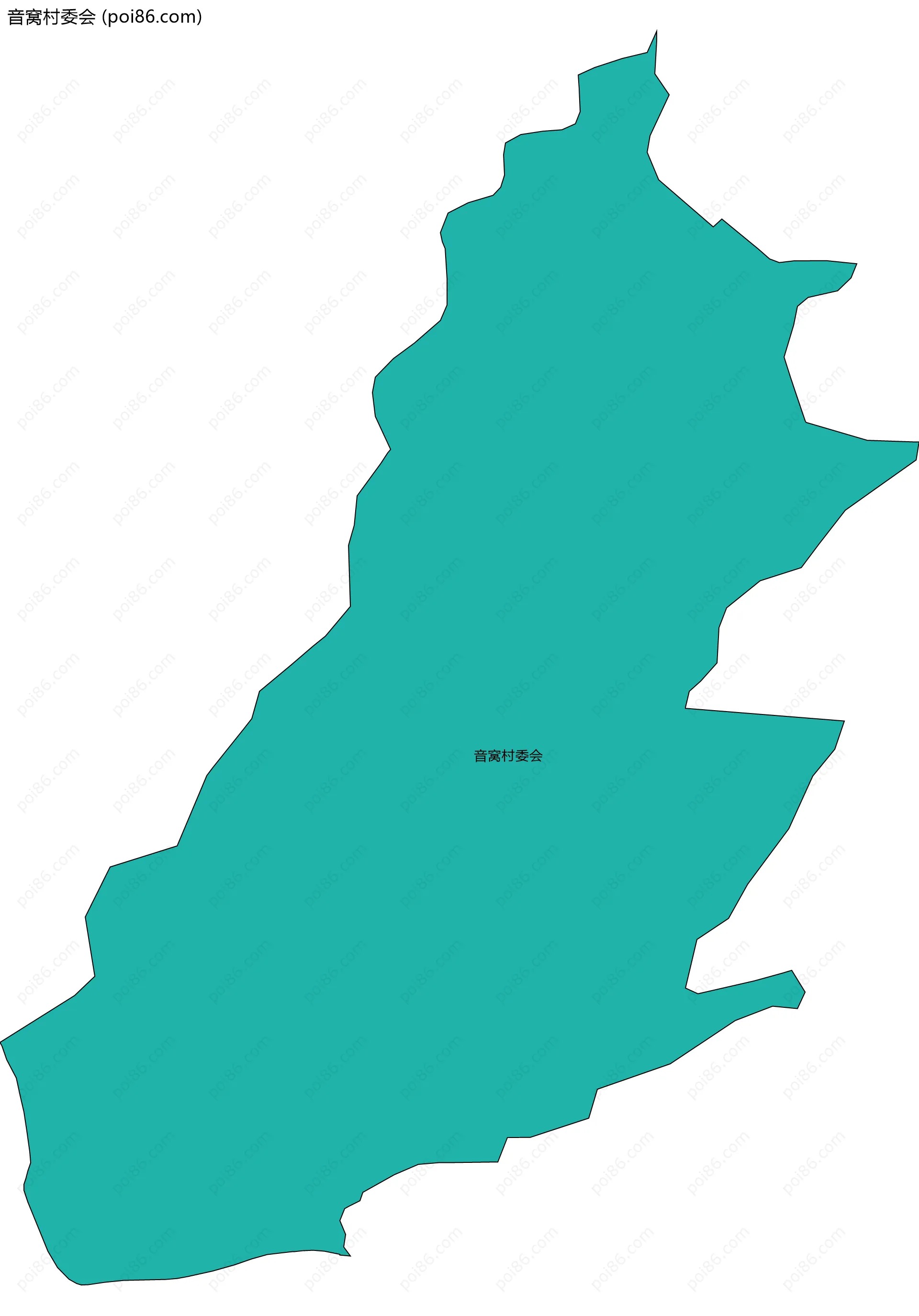 音窝村委会边界地图