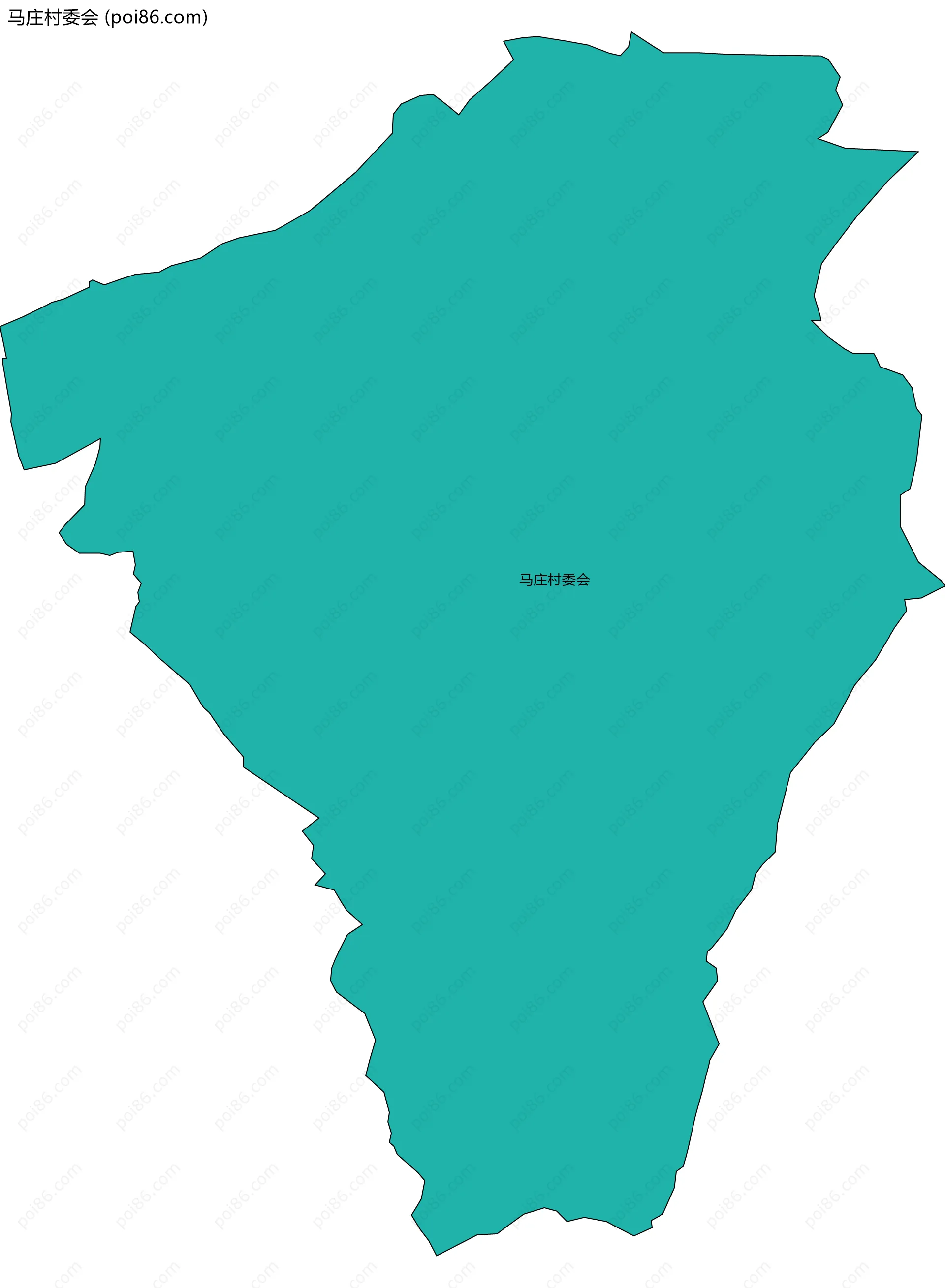 马庄村委会边界地图