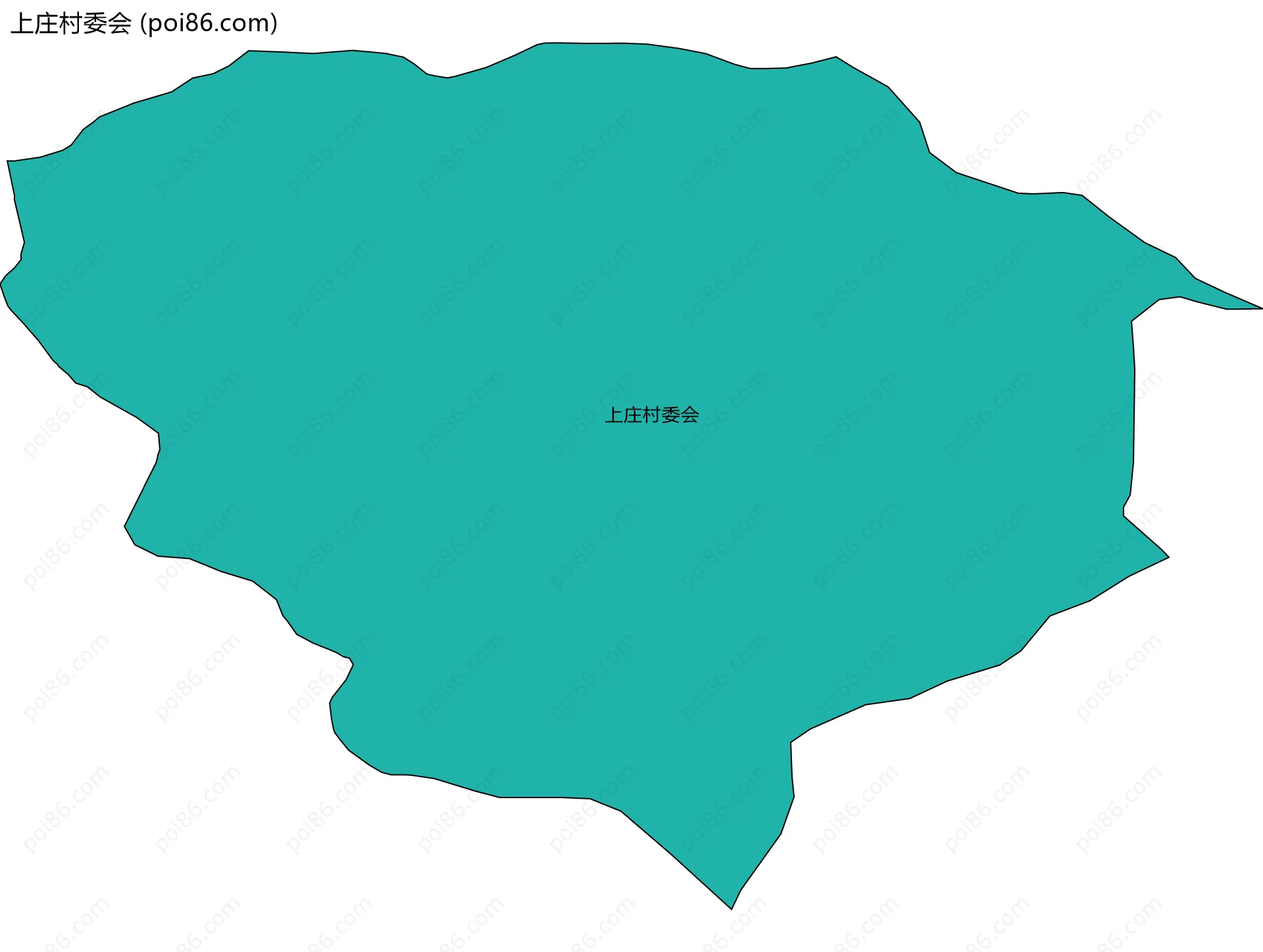 上庄村委会边界地图