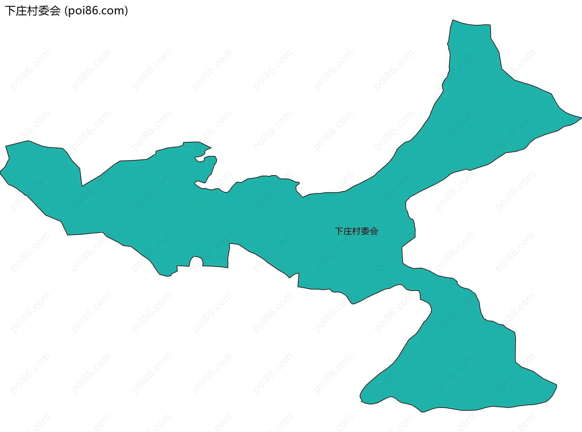 下庄村委会边界地图